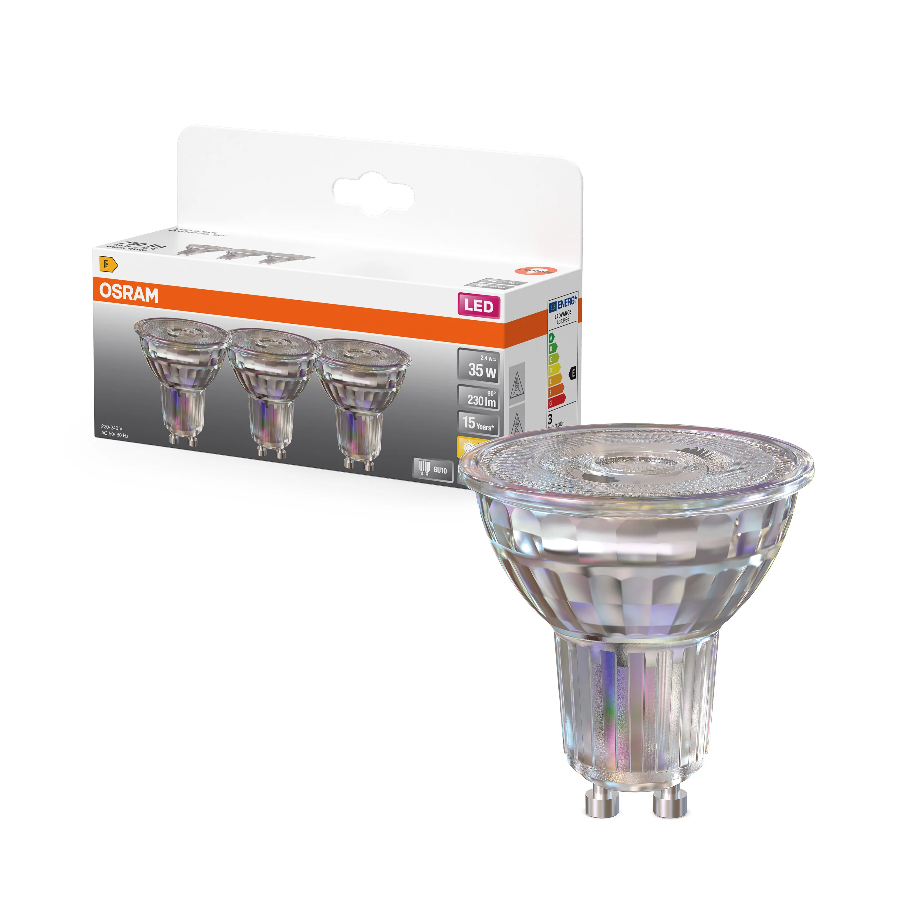 Żarówka LED OSRAM LED Star PAR16 35 36° 2.4W 827 GU10 - Image 4