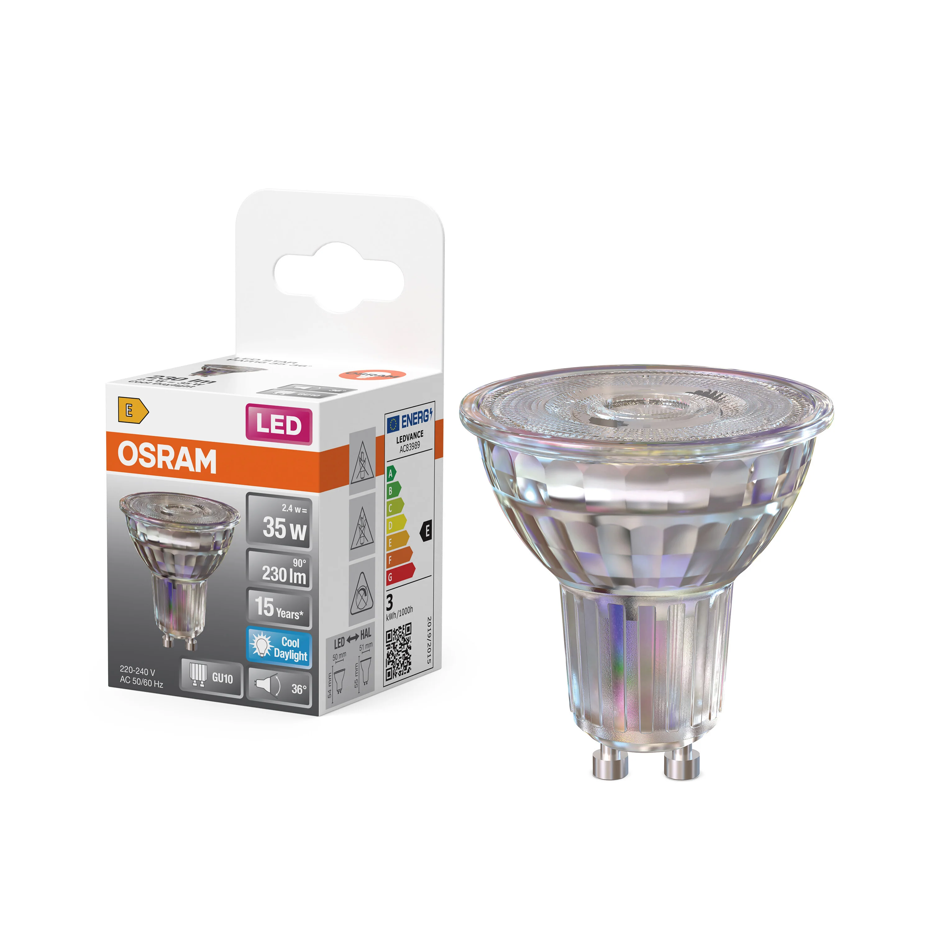 Żarówka LED OSRAM LED Star PAR16 35 36° 2.4W 865 GU10 - Image 4