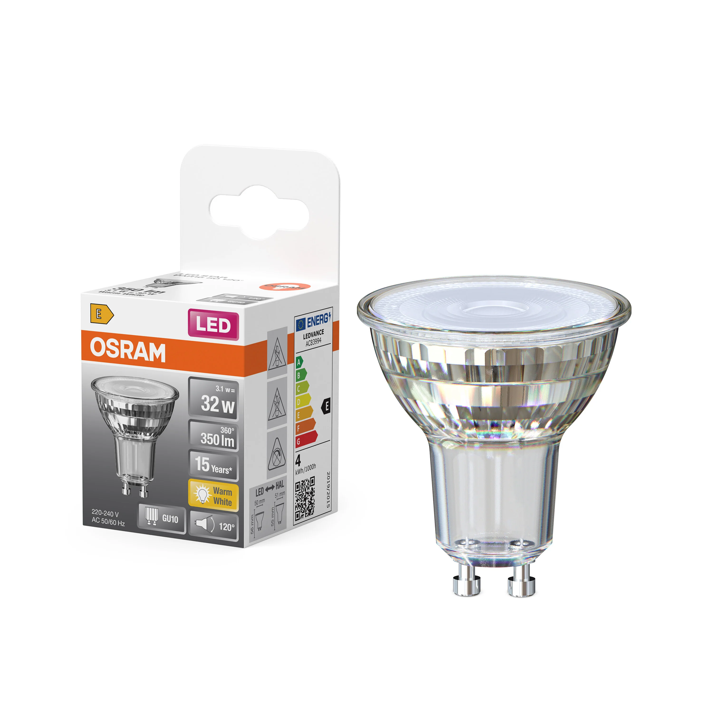 Żarówka LED OSRAM LED Star PAR16 50 120° 3.1W 827 GU10 - Image 4
