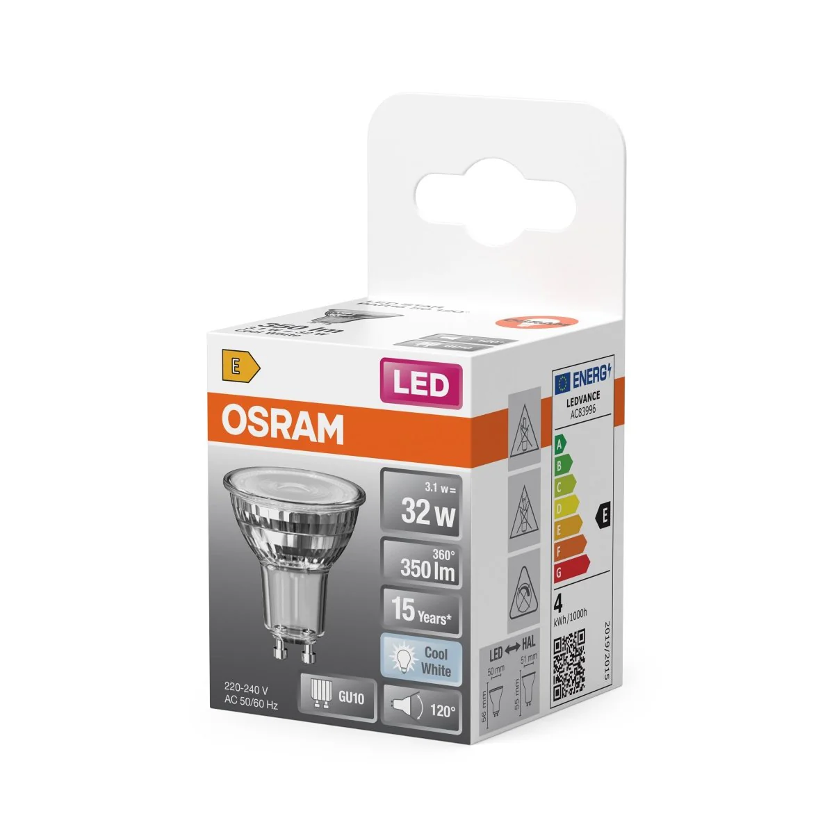 Żarówka LED OSRAM LED Star PAR16 50 120° 3.1W 840 GU10 - Image 2