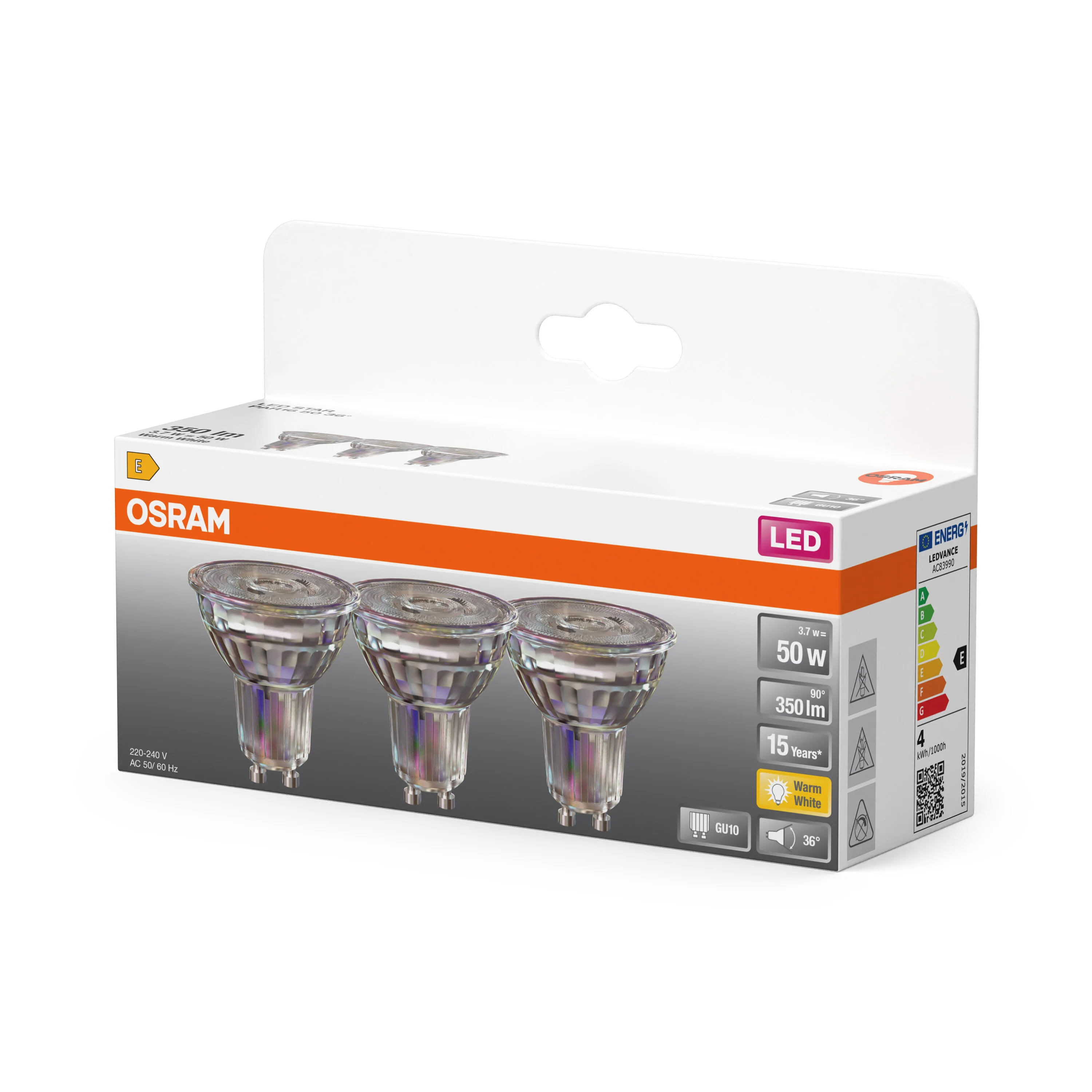 Żarówka LED OSRAM LED Star PAR16 50 36° 3.7W 827 GU10 - Image 5
