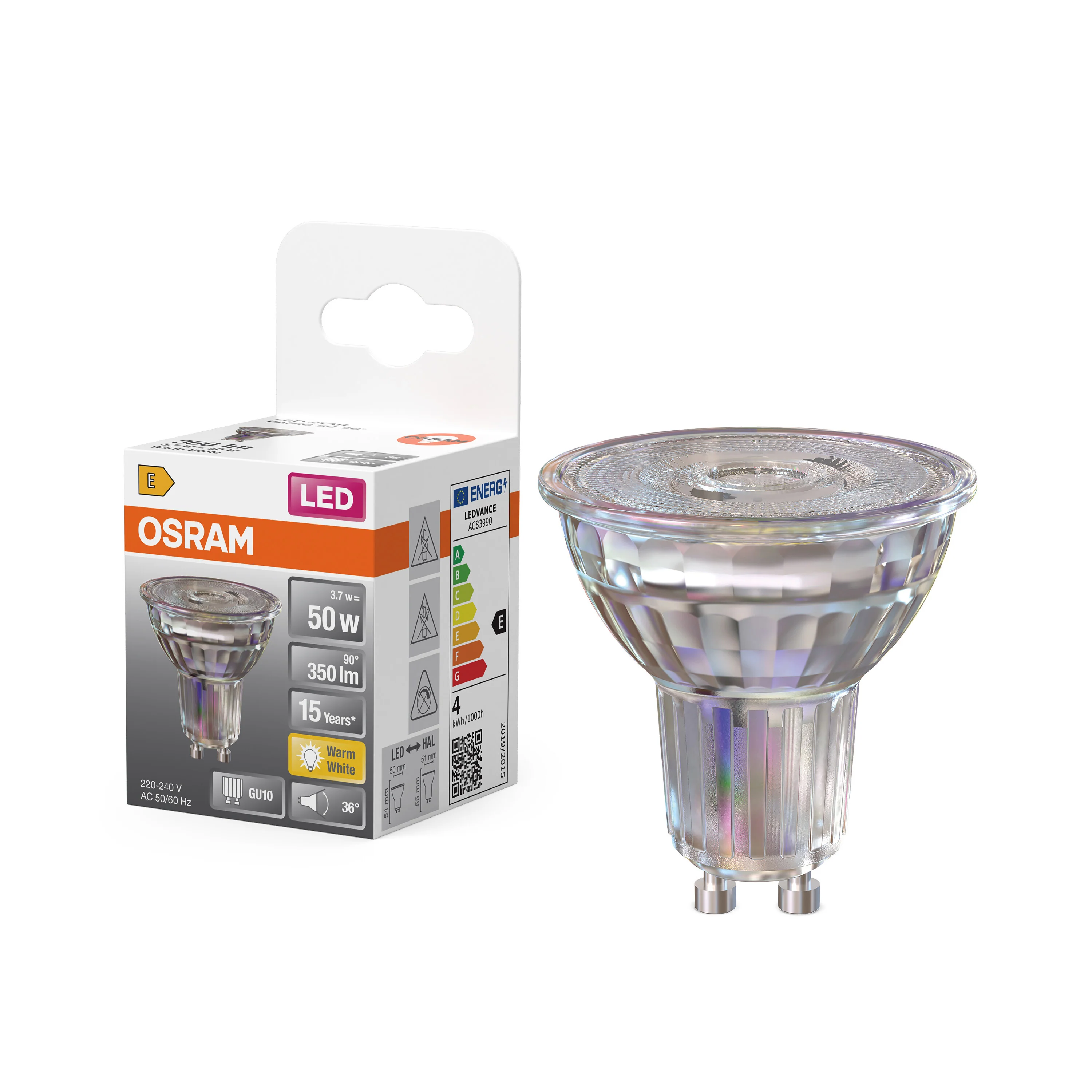 Żarówka LED OSRAM LED Star PAR16 50 36° 3.7W 827 GU10 ciepła - Image 4