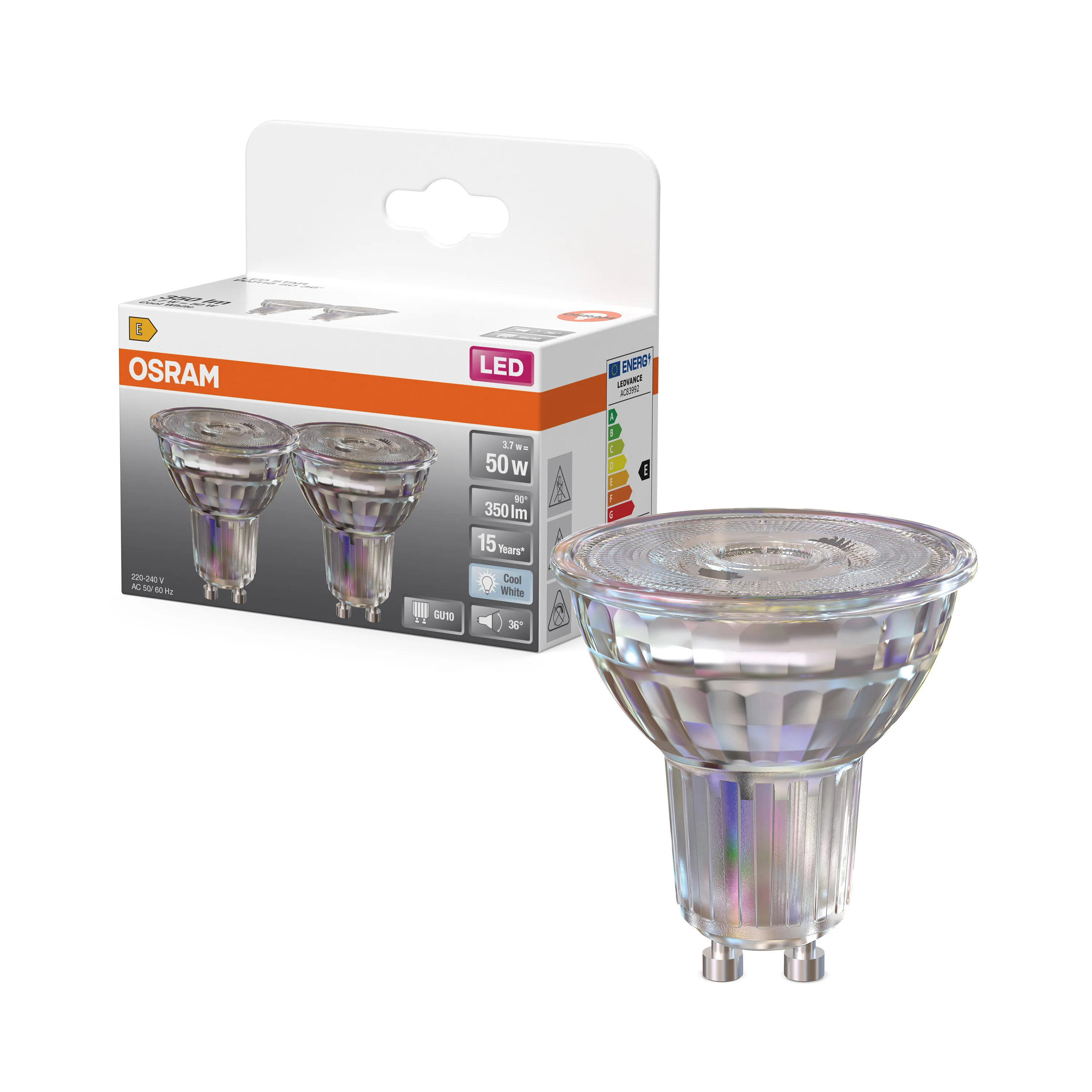 Żarówka LED OSRAM LED Star PAR16 50 36° 3.7W 840 GU10 - Image 4