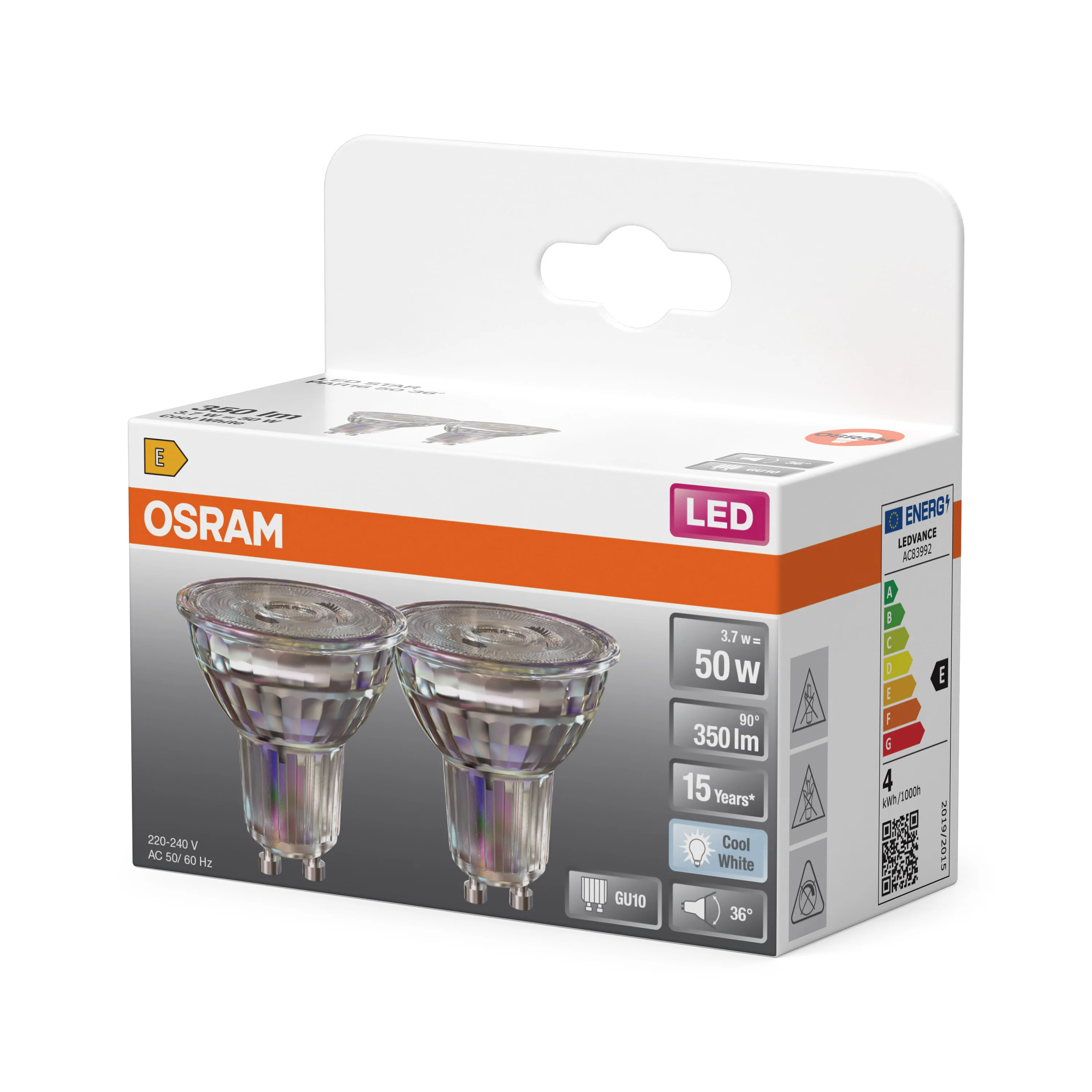 Żarówka LED OSRAM LED Star PAR16 50 36° 3.7W 840 GU10 - Image 5