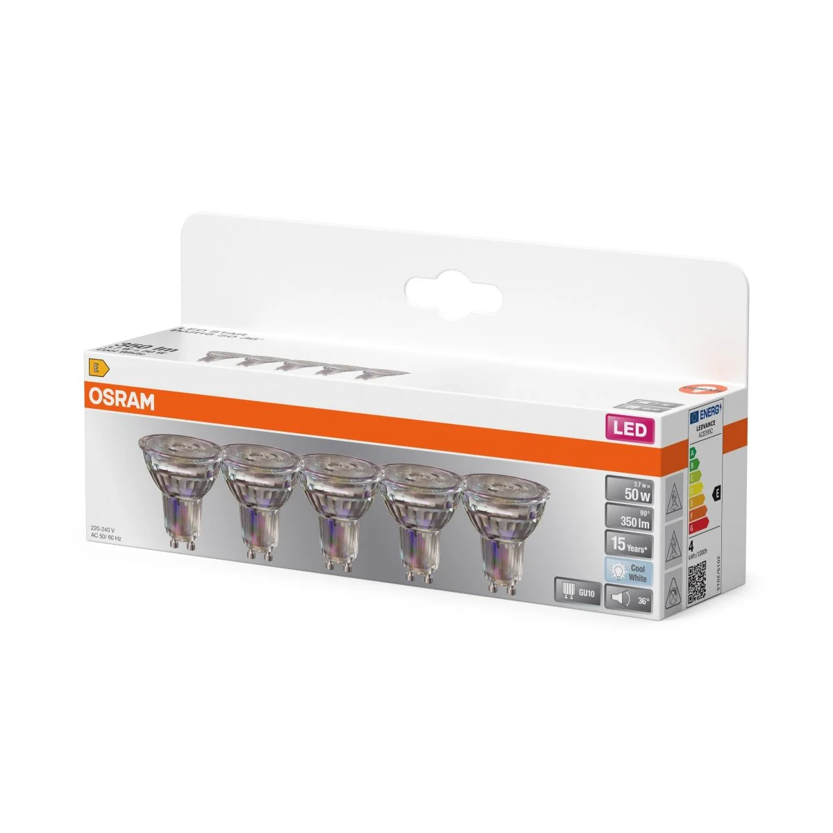 Żarówka LED OSRAM LED Star PAR16 50 36° 3.7W 840 GU10 neutralna reflektorowa - Image 2