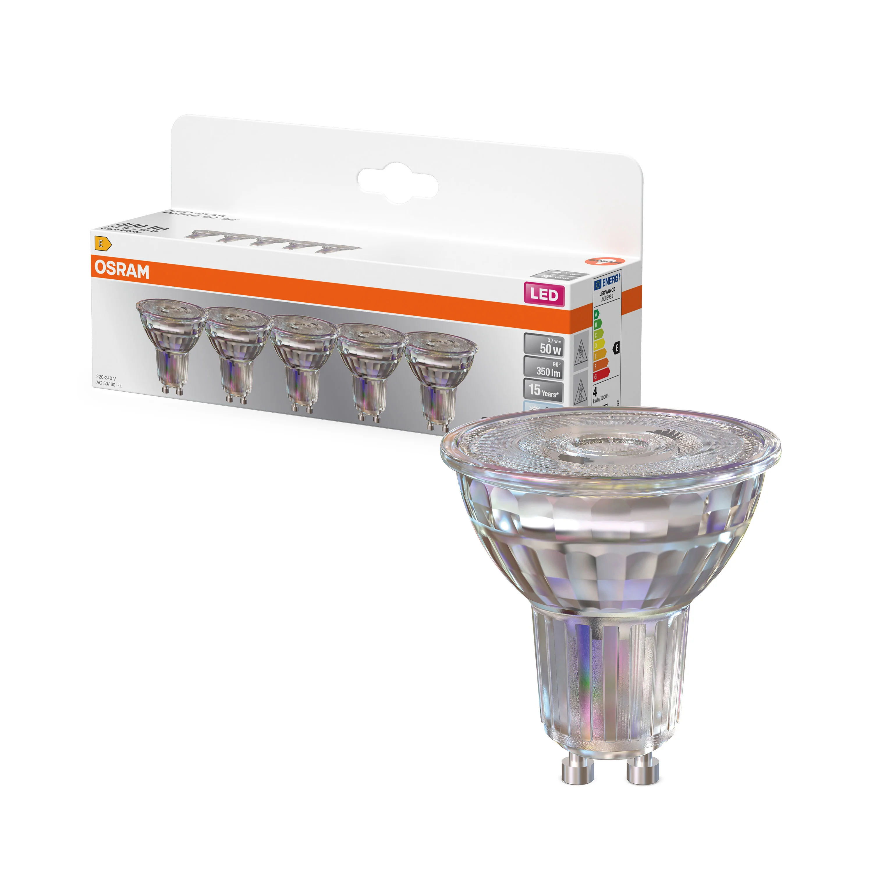 Żarówka LED OSRAM LED Star PAR16 50 36° 3.7W 840 GU10 neutralna reflektorowa - Image 4