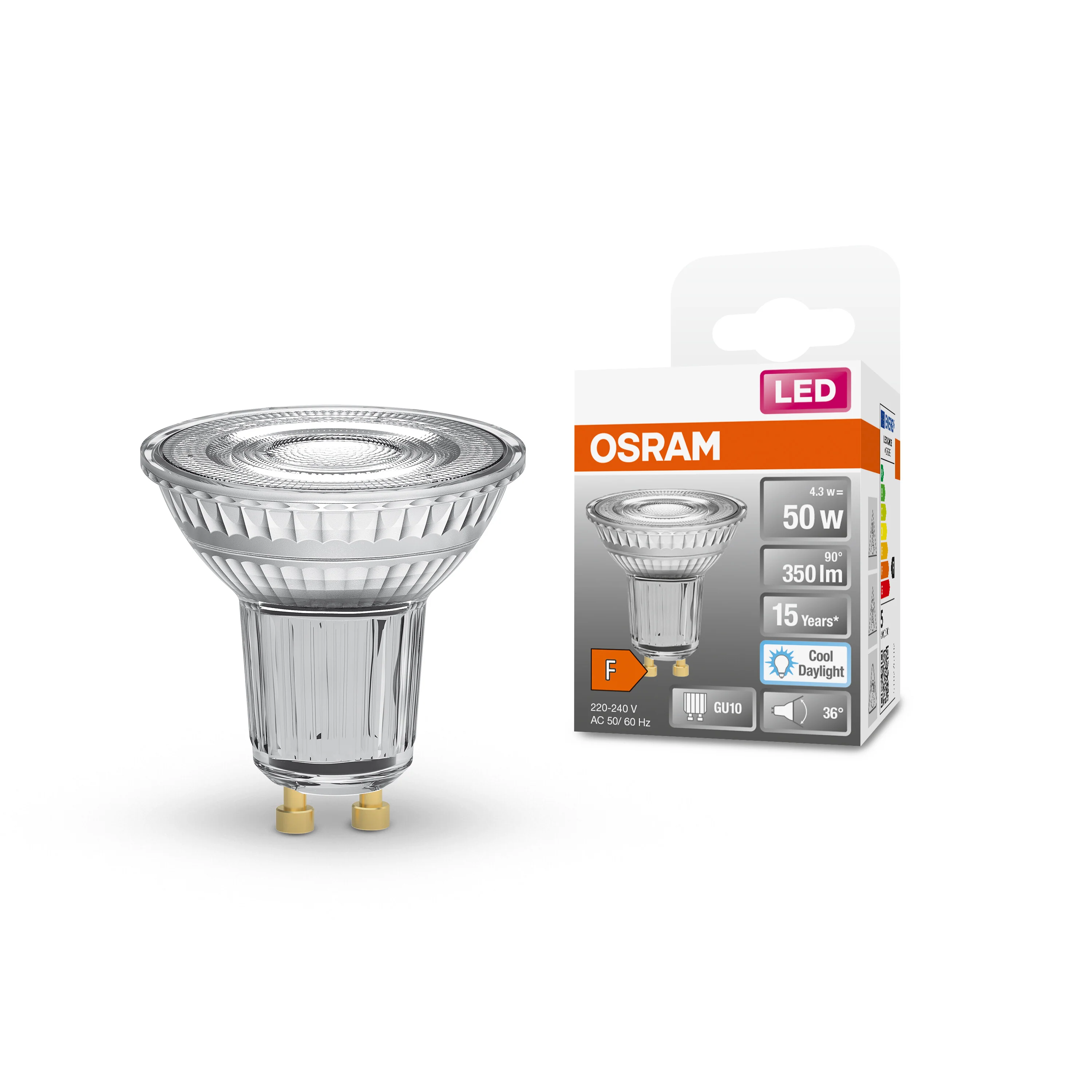 Żarówka LED OSRAM LED Star PAR16 50 36° 4.3W 865 GU10 - Image 4