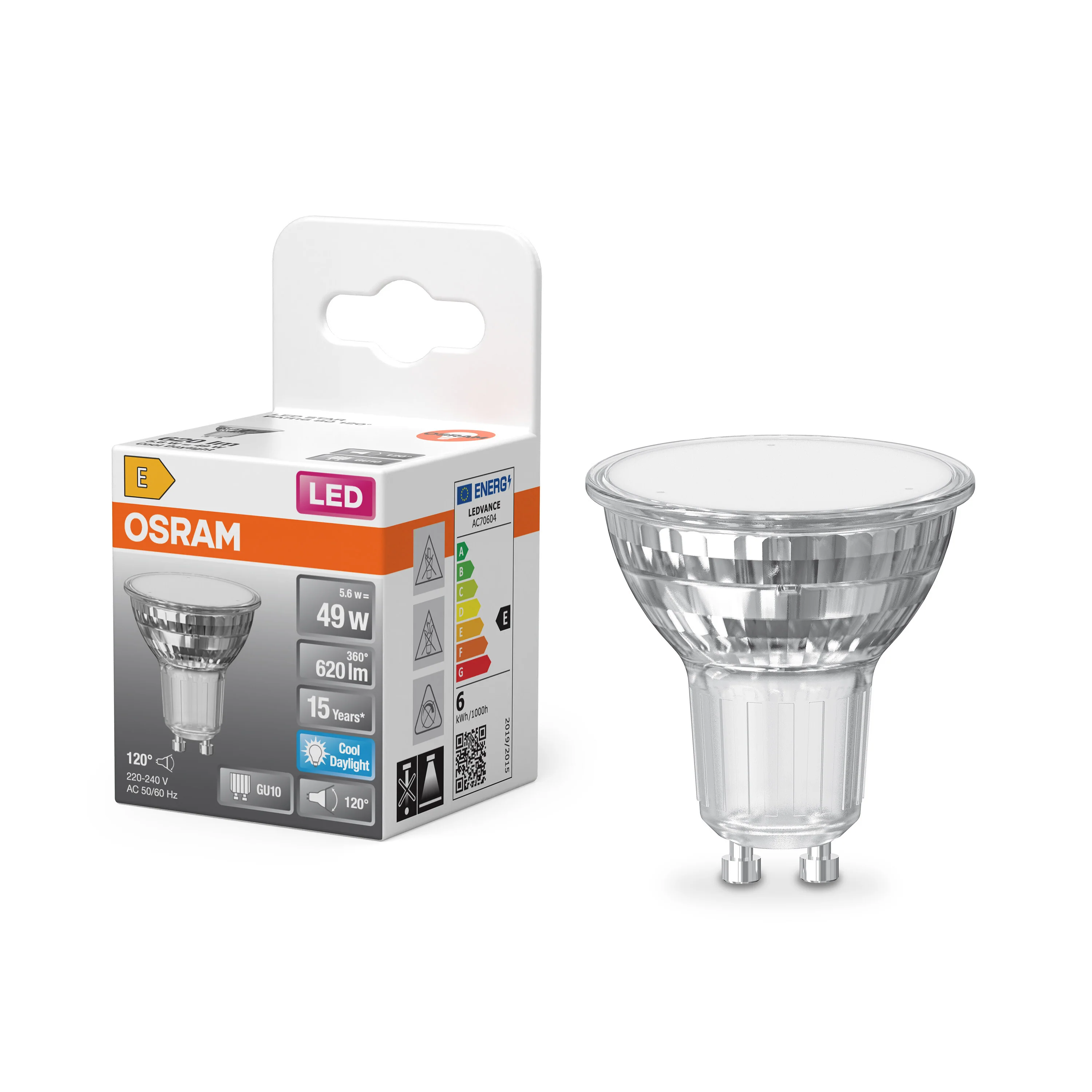 Żarówka LED OSRAM LED Star PAR16 80 120° 5.6W 865 GU10 - Image 4