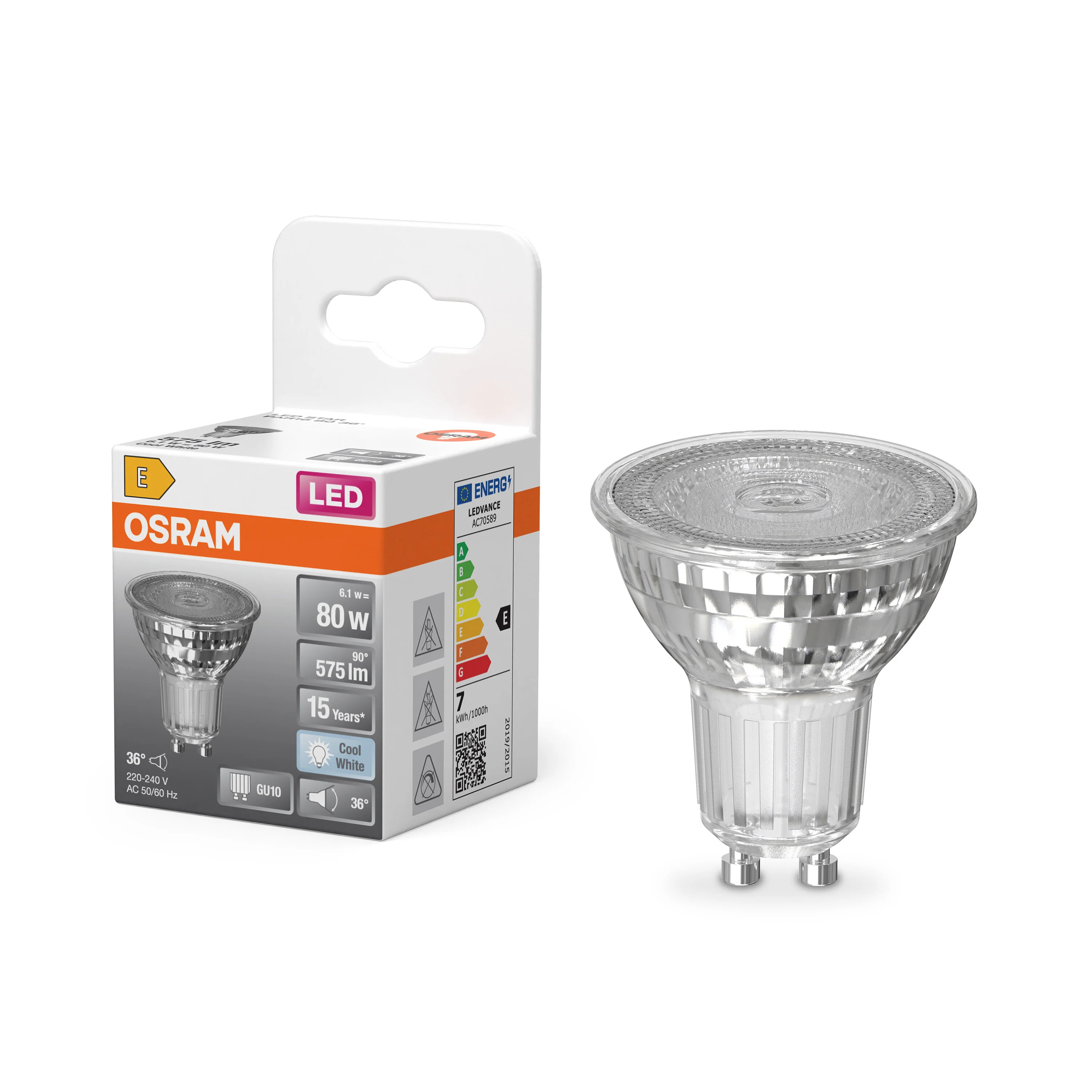 Żarówka LED OSRAM LED Star PAR16 80 36° 6.1W 840 GU10 - Image 4