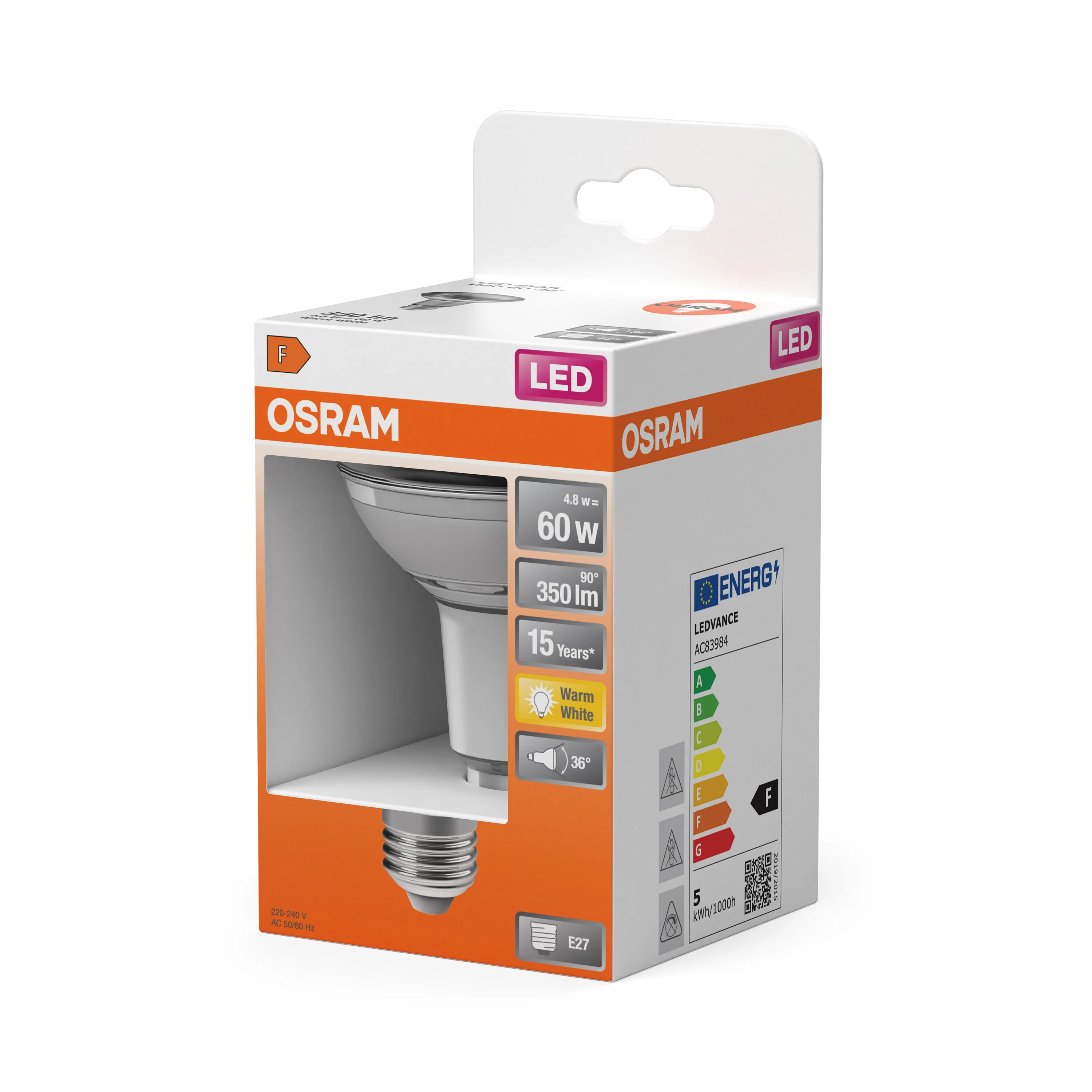 Żarówka LED OSRAM LED Star R80 60 36° 4.8W 827 E27 - Image 5