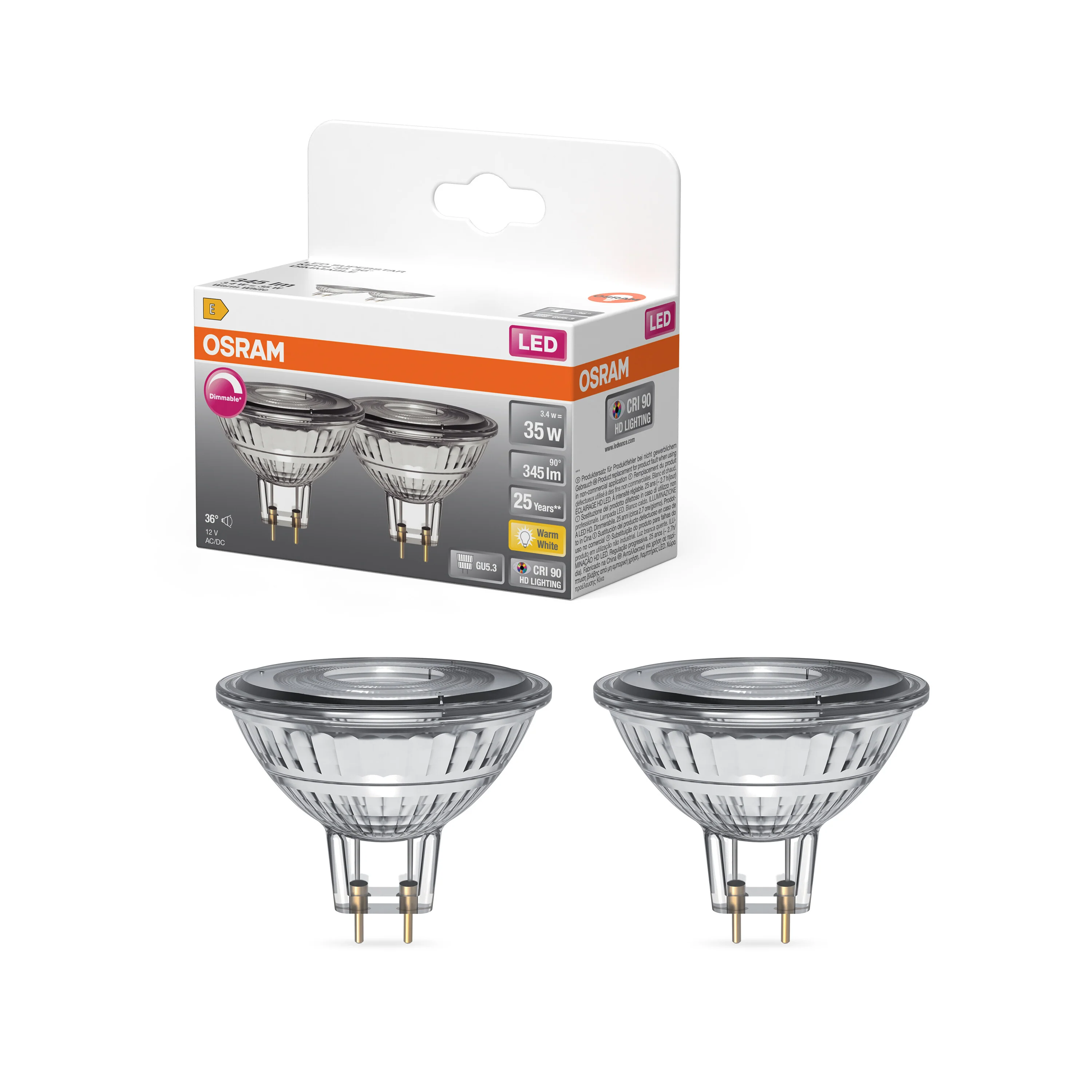 Żarówka LED OSRAM LED Superstar MR16 35 36° DIM 3.4W 927 GU5.3 - Image 4