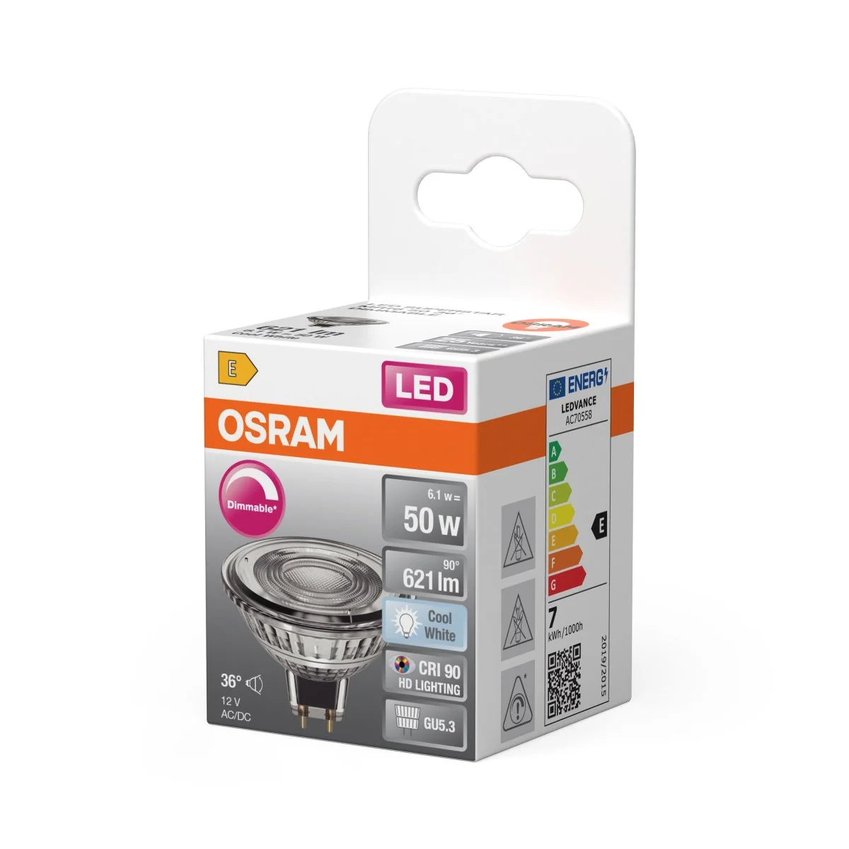 Żarówka LED OSRAM LED Superstar MR16 50 36° DIM 6.1W 940 GU5.3 - Image 2