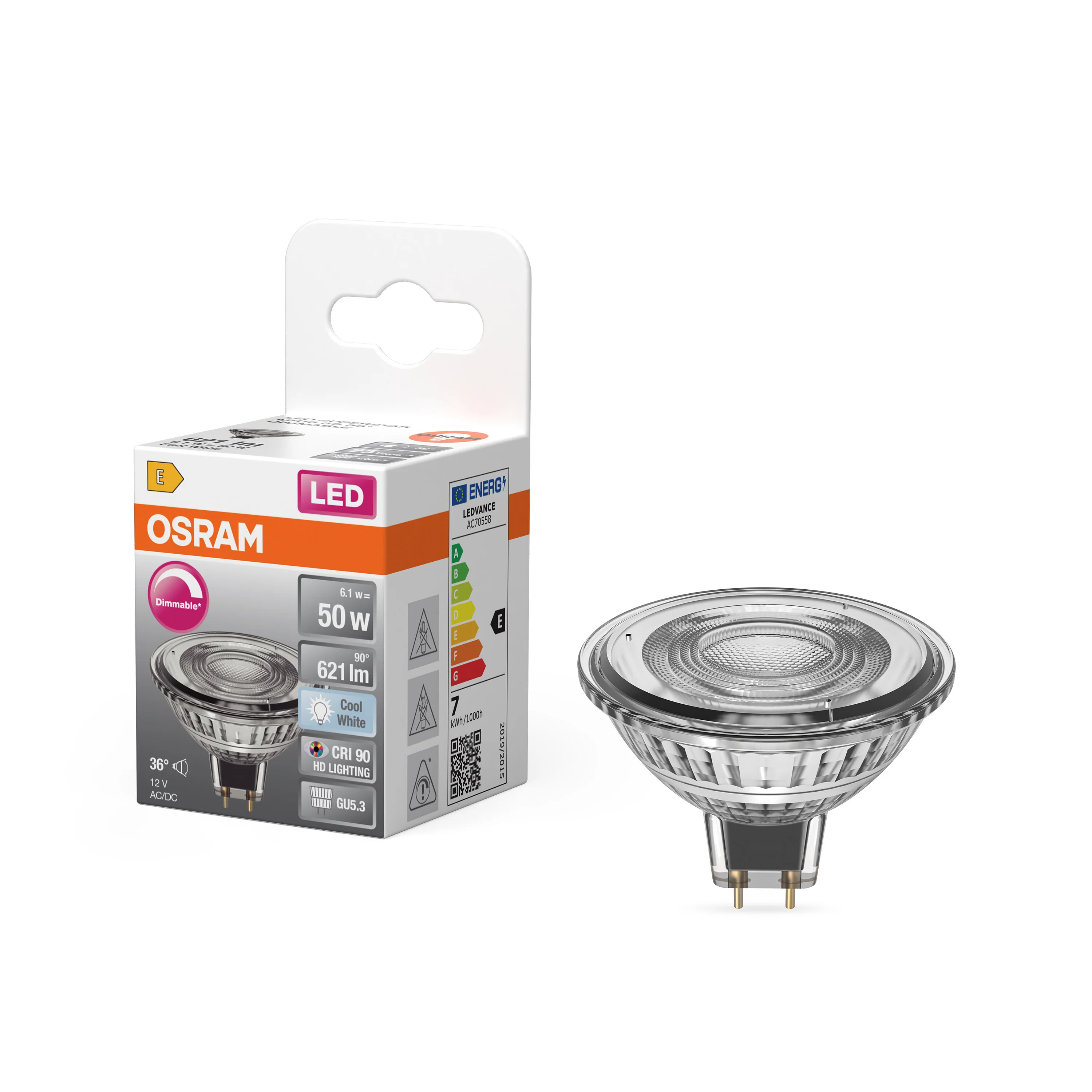 Żarówka LED OSRAM LED Superstar MR16 50 36° DIM 6.1W 940 GU5.3 - Image 4