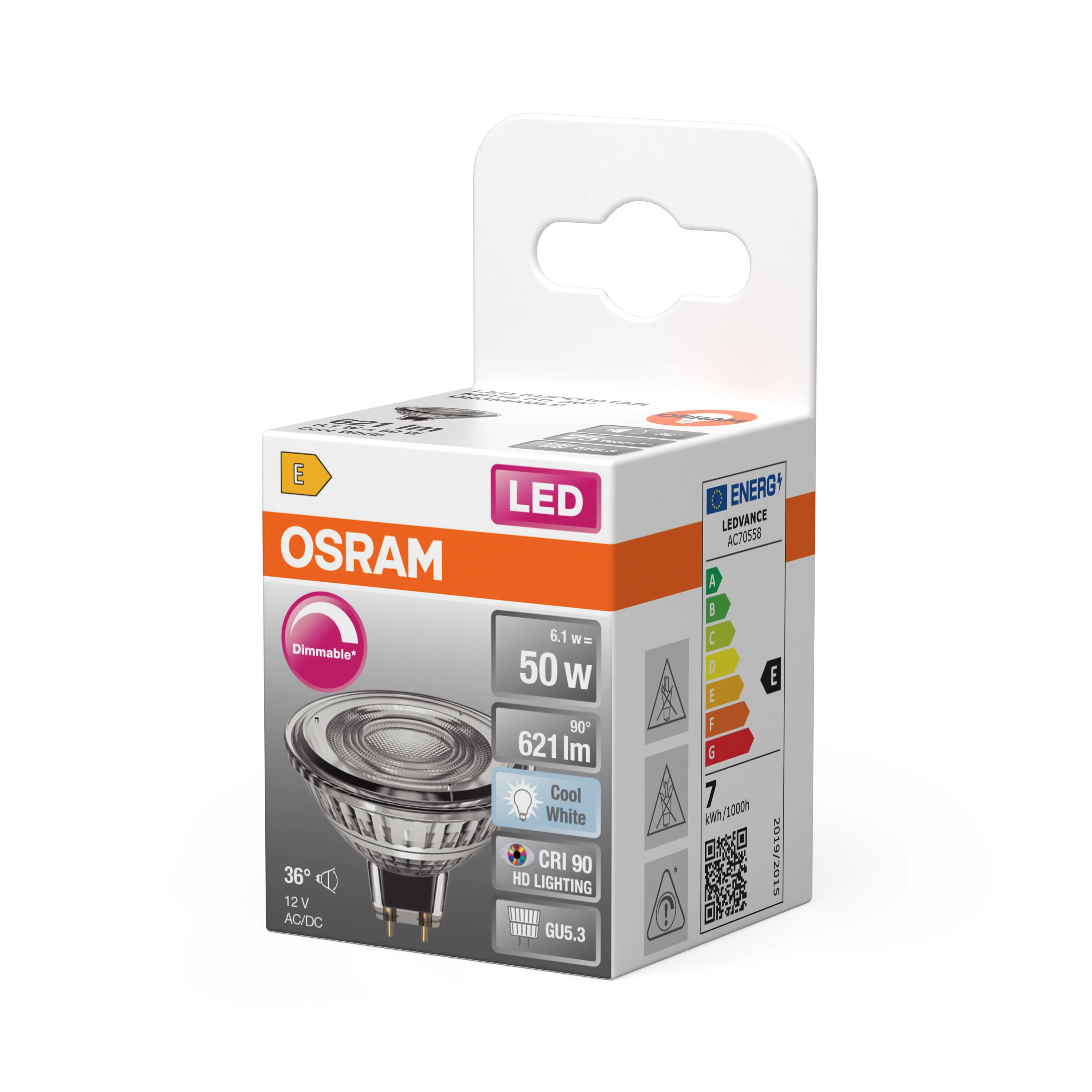 Żarówka LED OSRAM LED Superstar MR16 50 36° DIM 6.1W 940 GU5.3 - Image 5