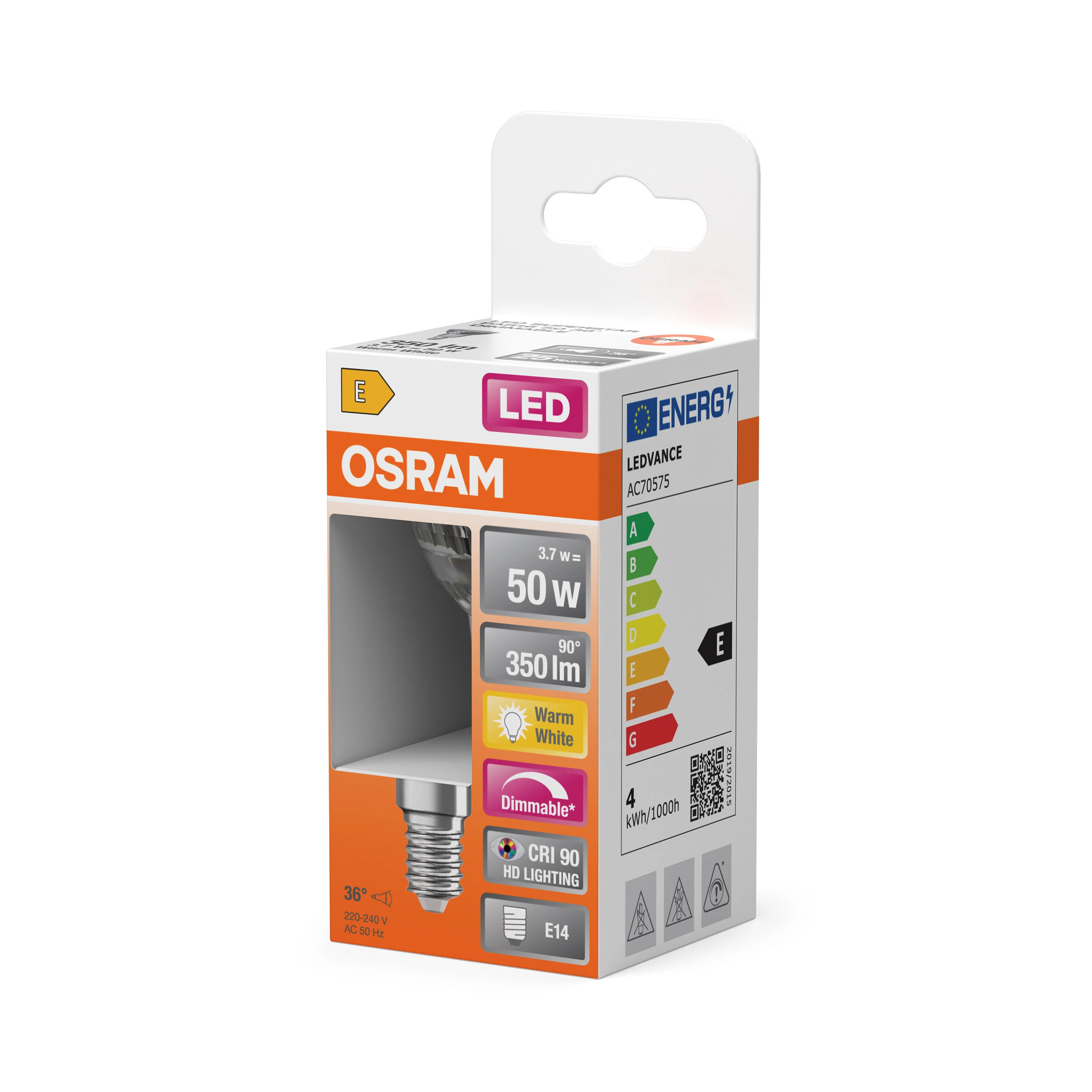 Żarówka LED OSRAM LED Superstar PAR 16 50 36° DIM 3.7W 927 E14 - Image 5
