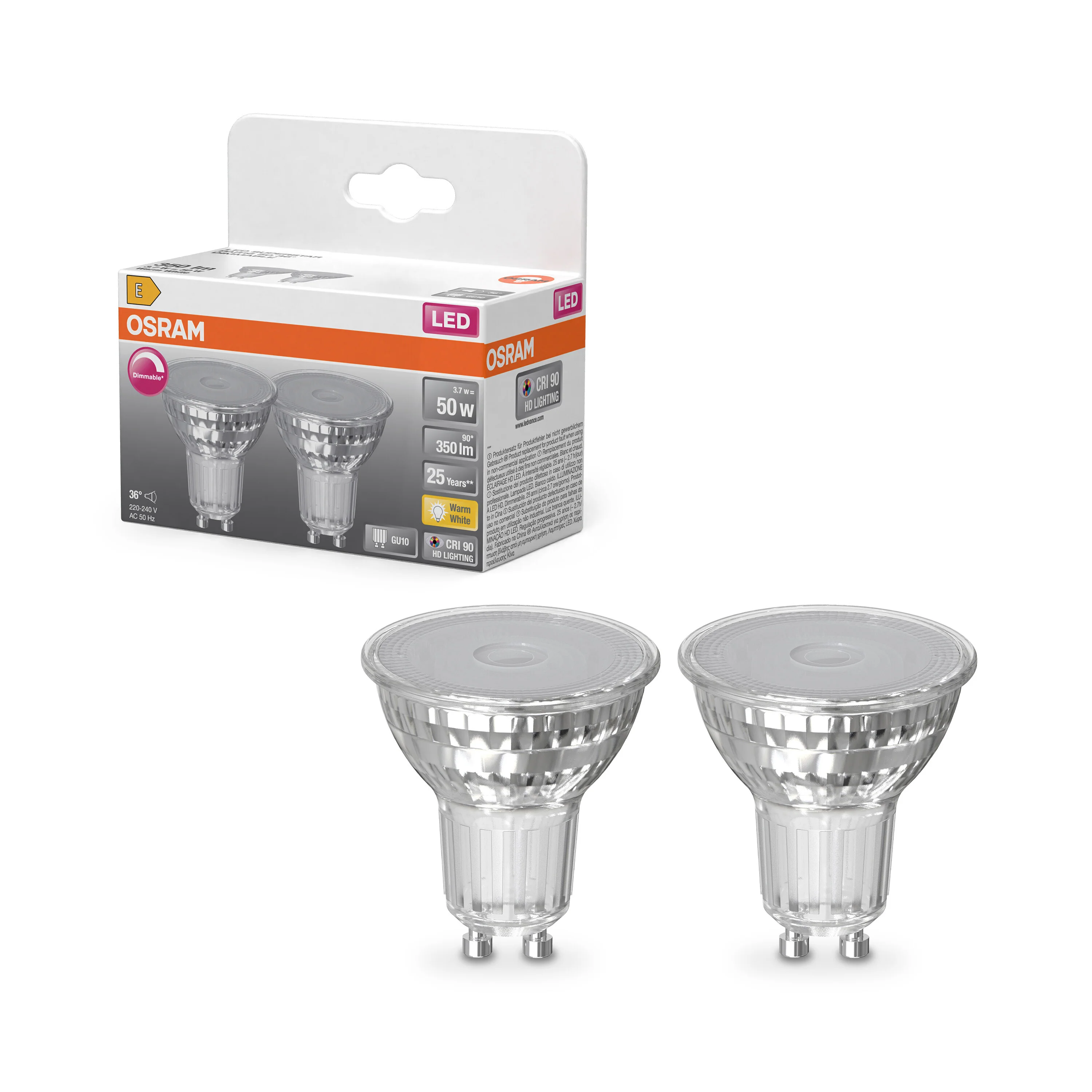 Żarówka LED OSRAM LED Superstar PAR 16 50 36° DIM 3.7W 927 GU10 - Image 4