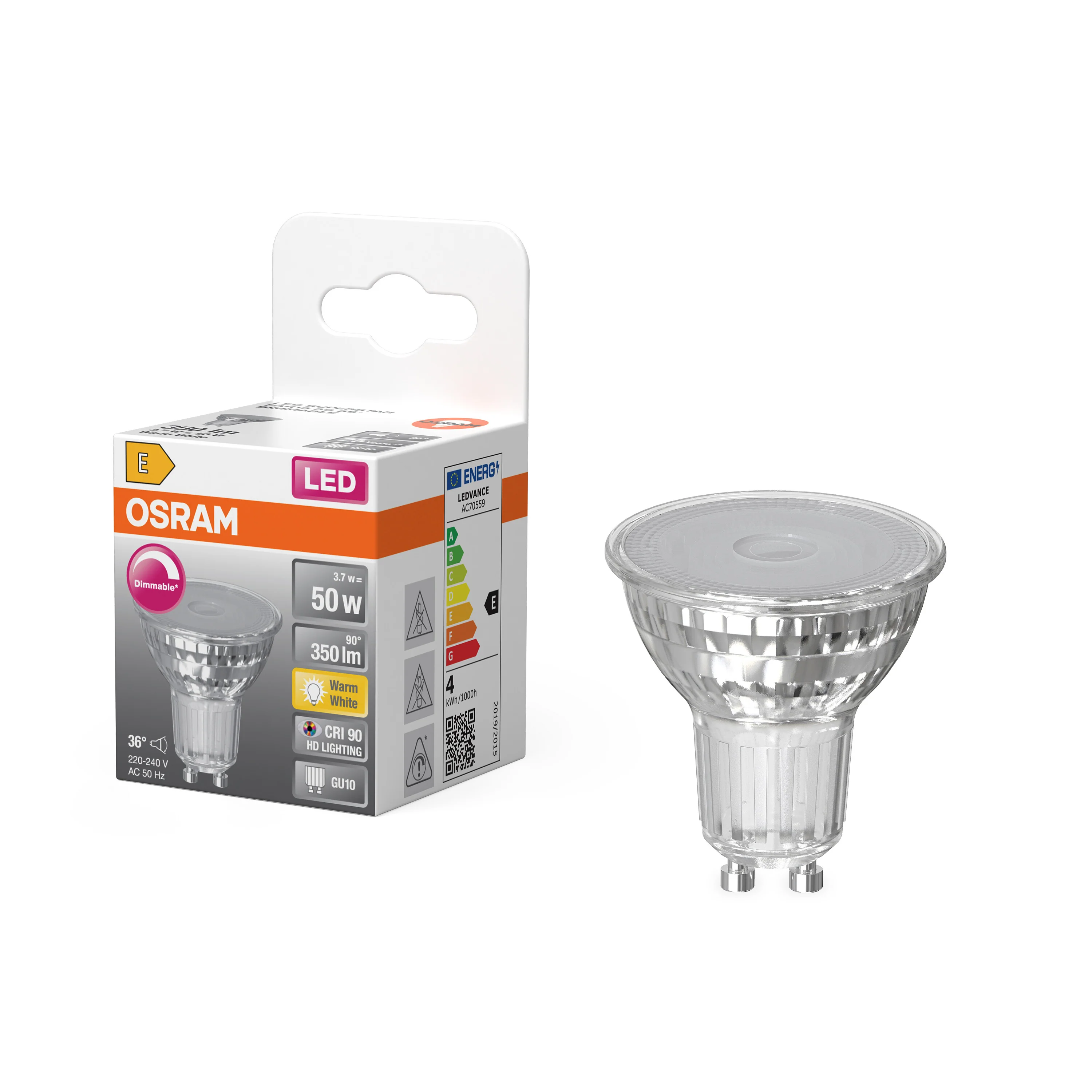 Żarówka LED OSRAM LED Superstar PAR 16 50 36° DIM 3.7W 927 GU10 ciepła - Image 4