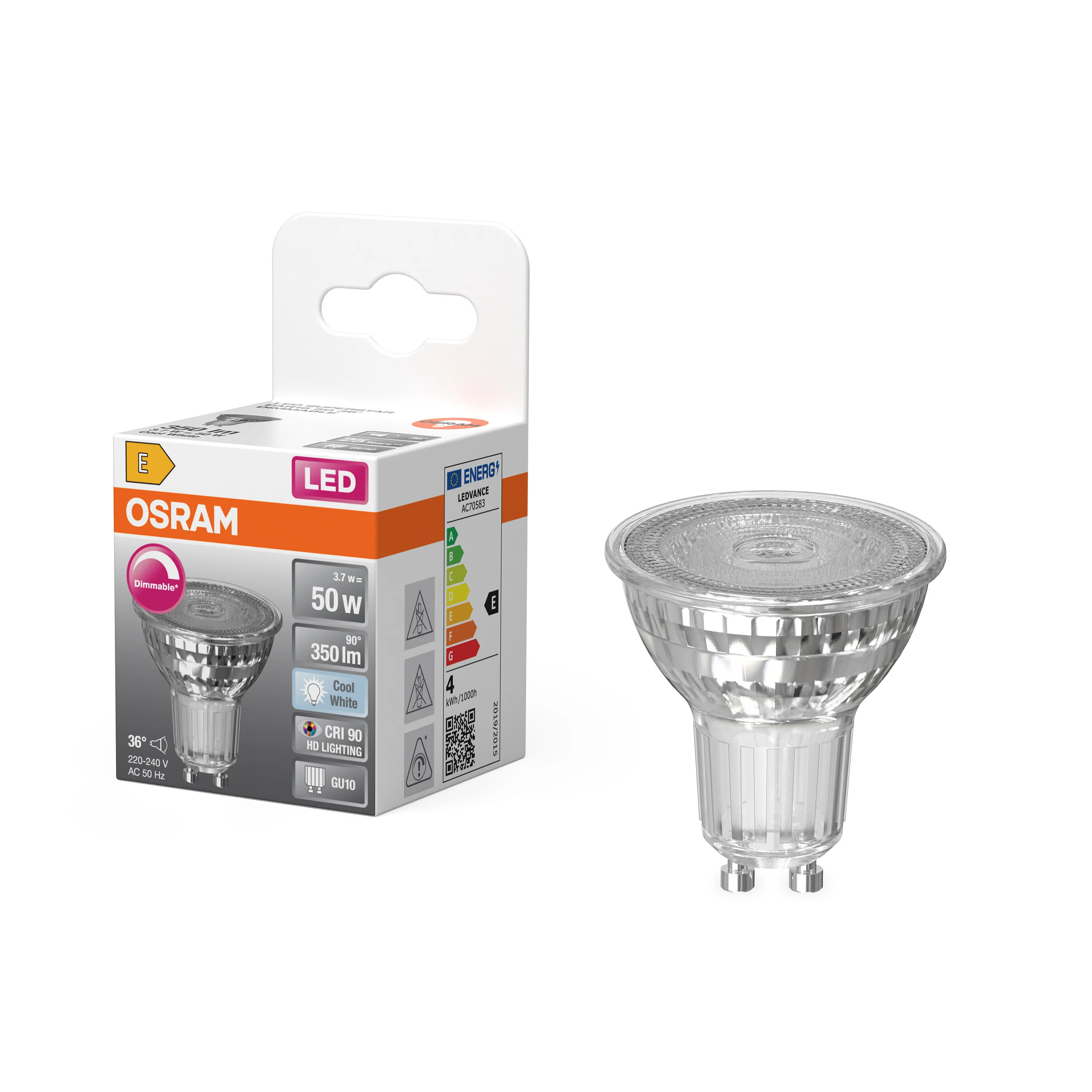 Żarówka LED OSRAM LED Superstar PAR 16 50 36° DIM 3.7W 940 GU10 - Image 4