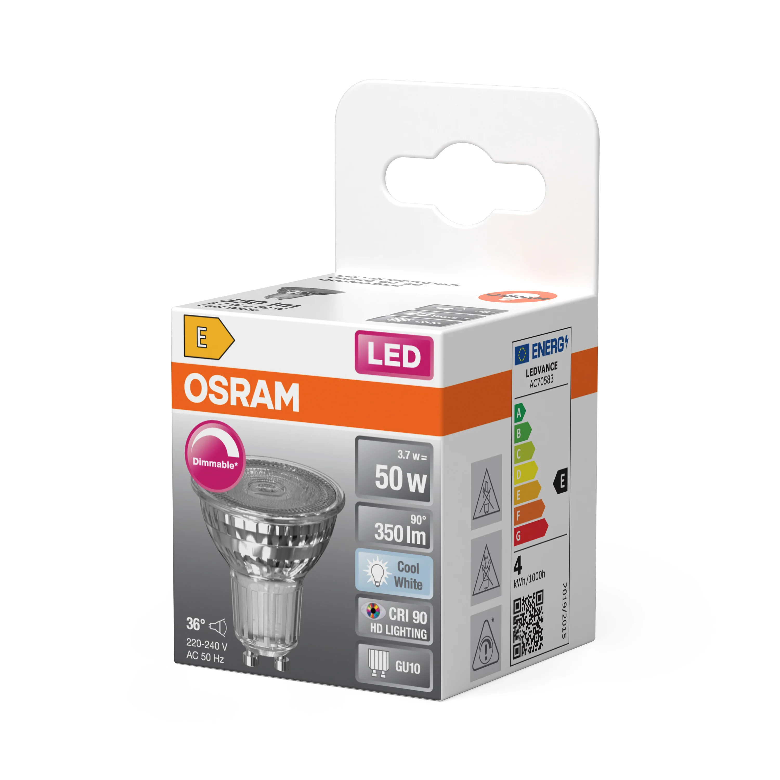 Żarówka LED OSRAM LED Superstar PAR 16 50 36° DIM 3.7W 940 GU10 - Image 5