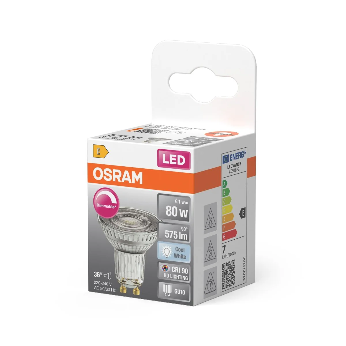Żarówka LED OSRAM LED Superstar PAR 16 80 36° DIM 6.1W 940 GU10 - Image 2