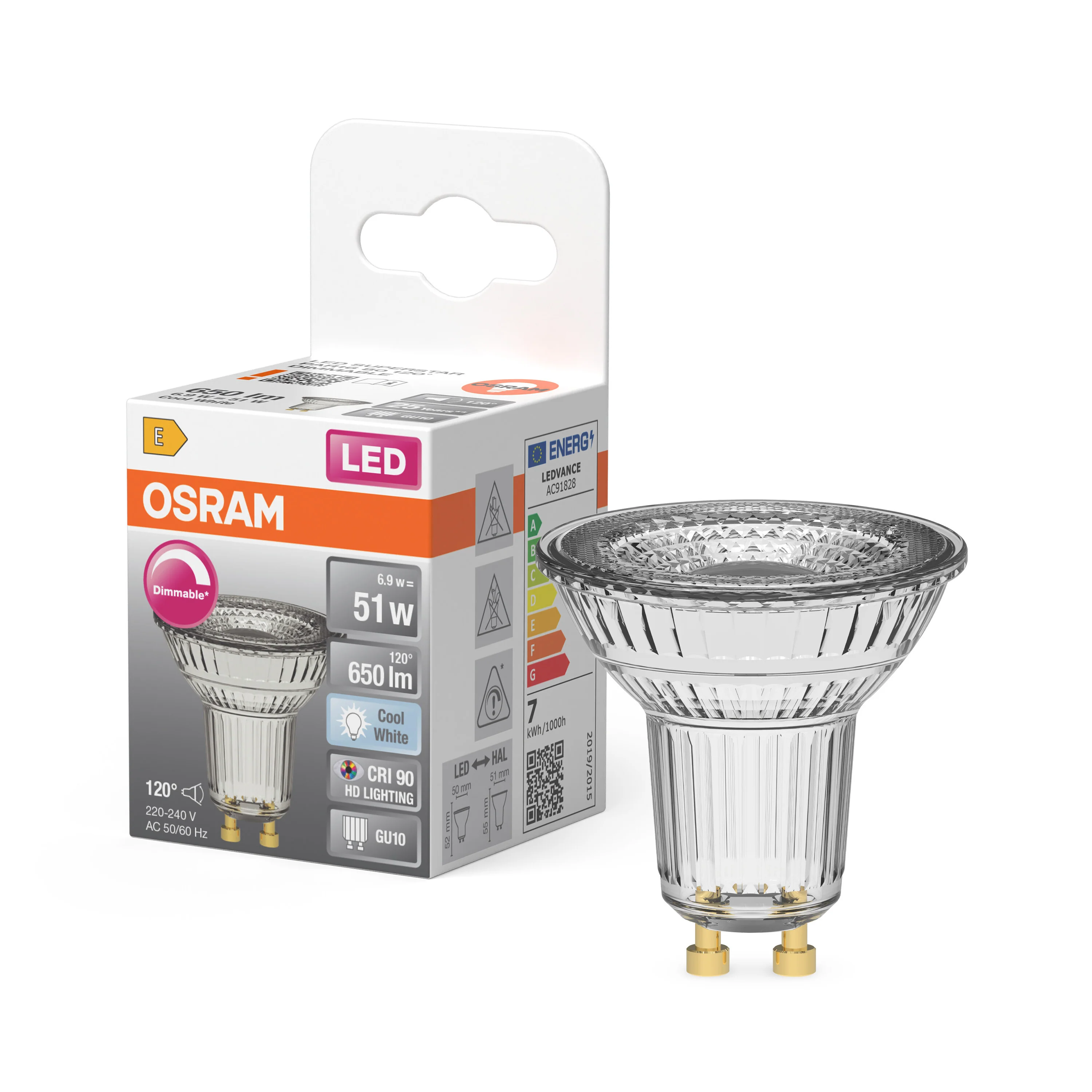 Żarówka LED OSRAM LED Superstar PAR16 80 120° DIM 6.9W 940 GU10 - Image 4