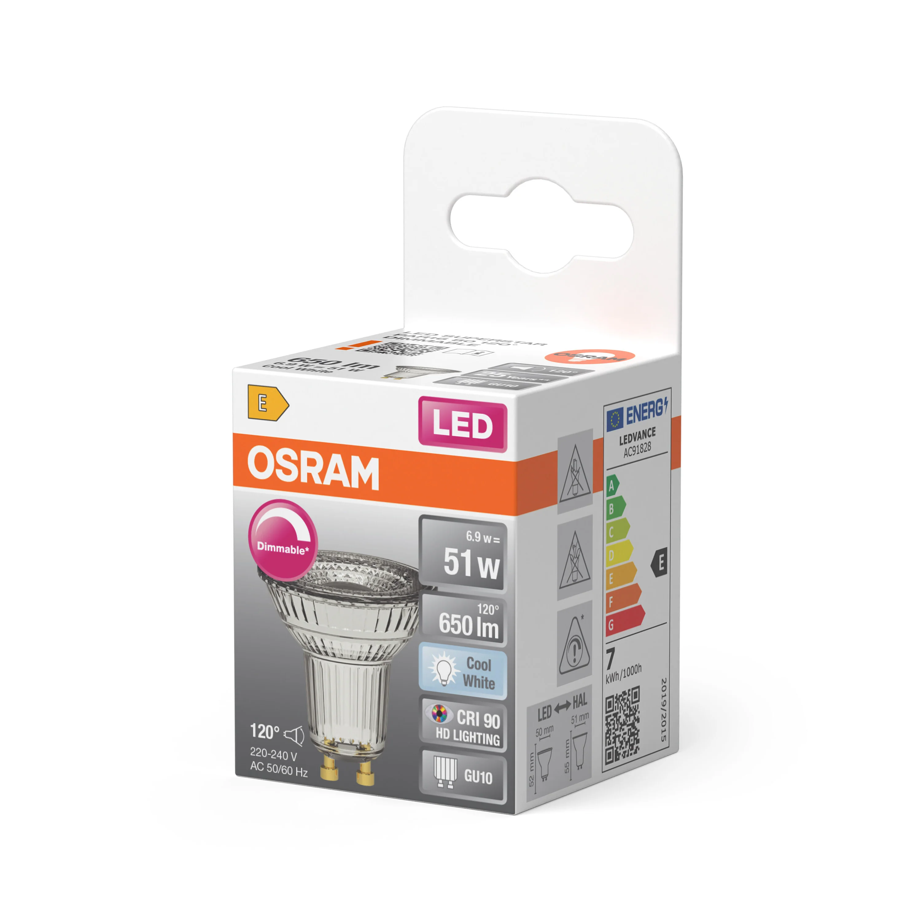 Żarówka LED OSRAM LED Superstar PAR16 80 120° DIM 6.9W 940 GU10 - Image 5