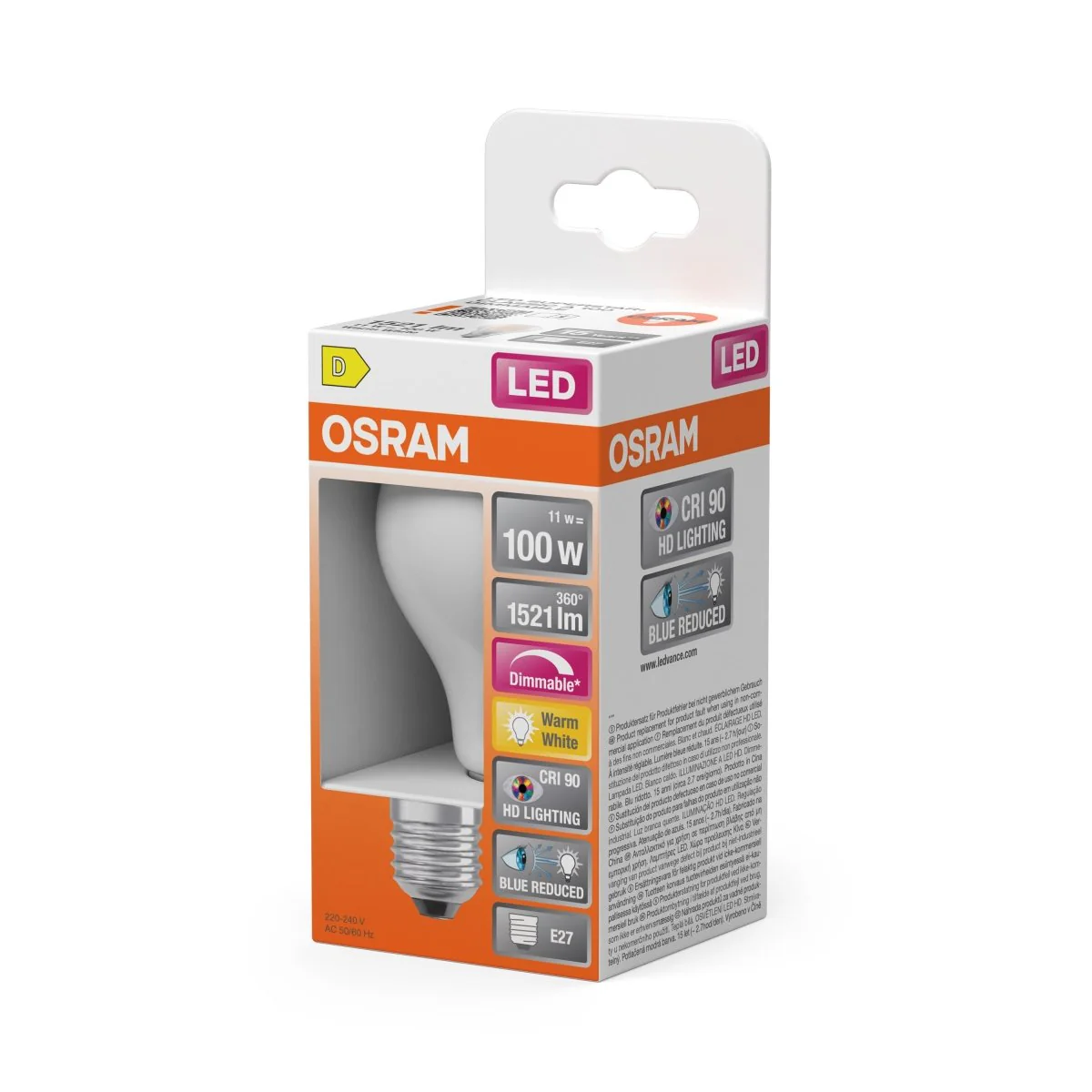 Żarówka LED OSRAM LED Superstar Plus Classic A 100 Filament DIM 11W 927 Frosted E27 - Image 2