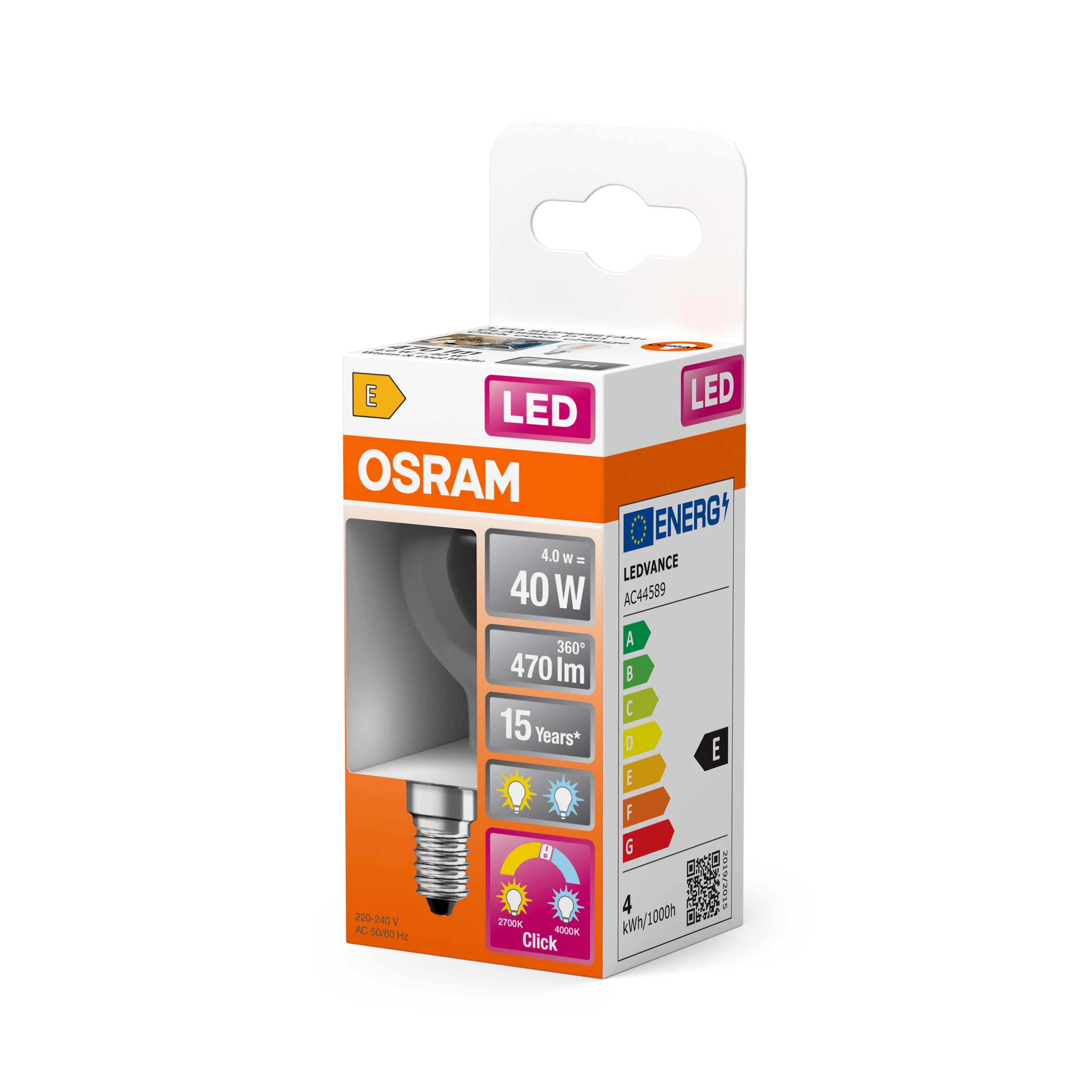 Żarówka LED OSRAM LED Superstar Plus Classic P 40 Filament Active/Relax 4W 827/840 E14 - Image 5