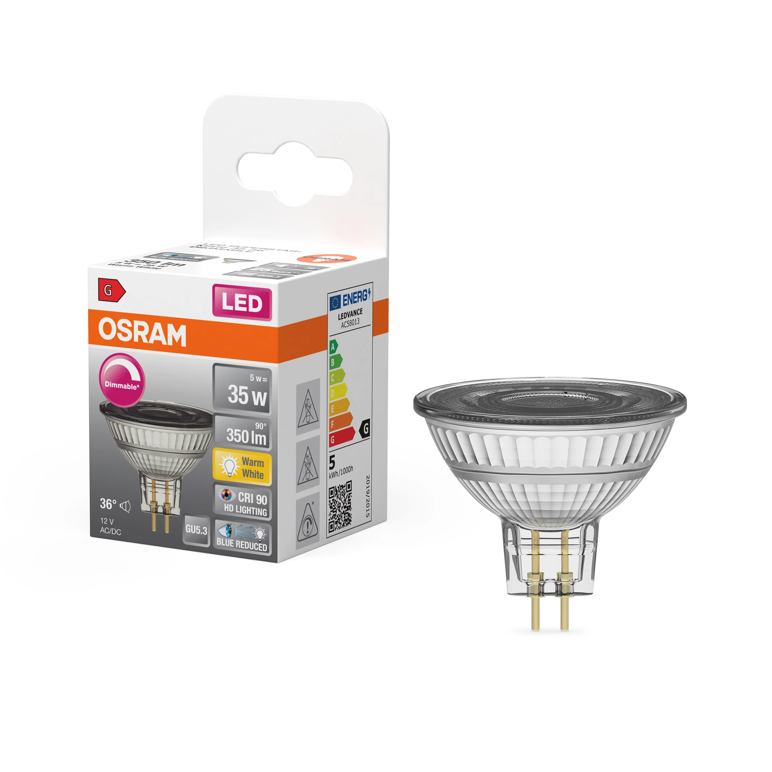 Żarówka LED OSRAM LED Superstar Plus MR16 35 36° DIM 5W 927 GU5.3 - Image 4