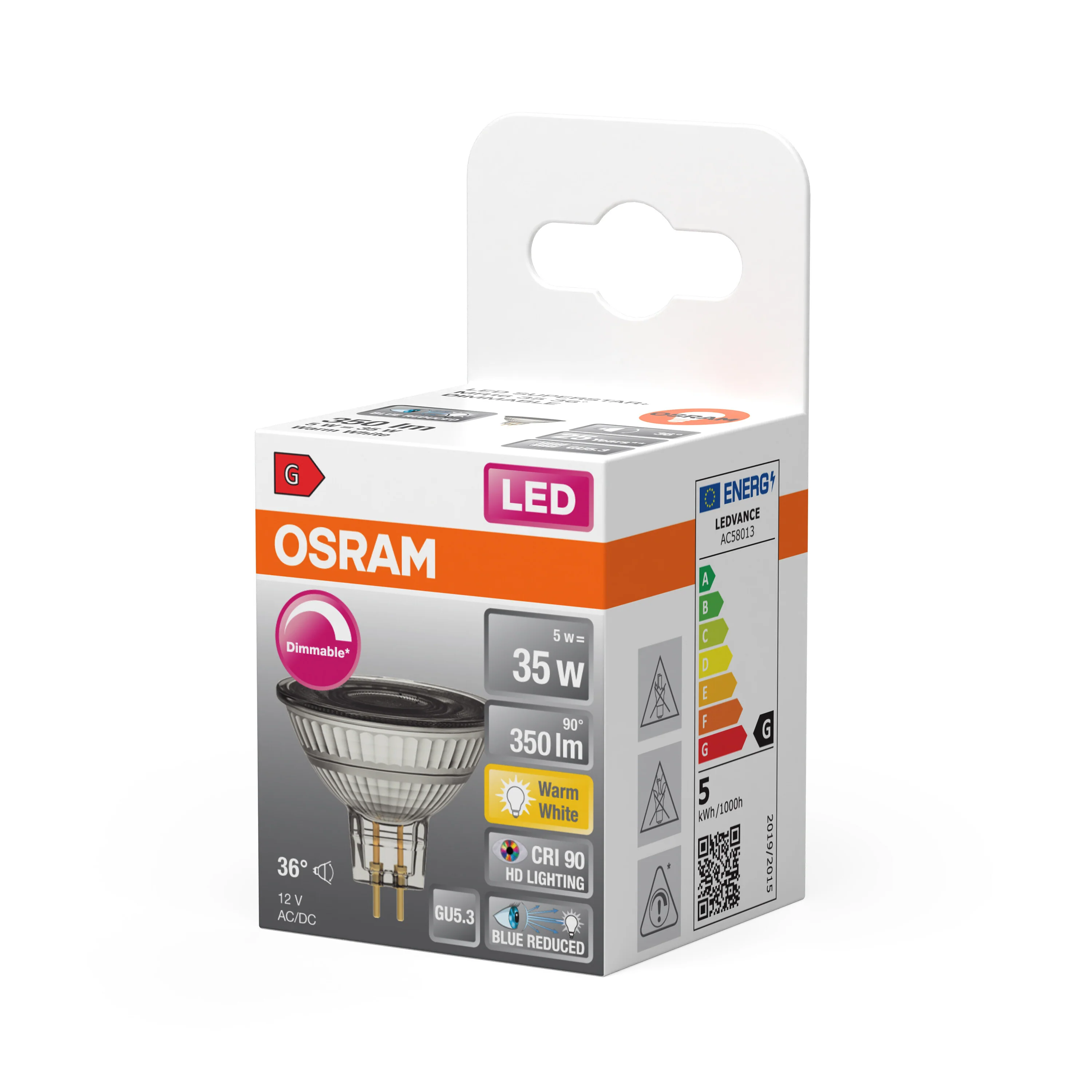 Żarówka LED OSRAM LED Superstar Plus MR16 35 36° DIM 5W 927 GU5.3 - Image 5