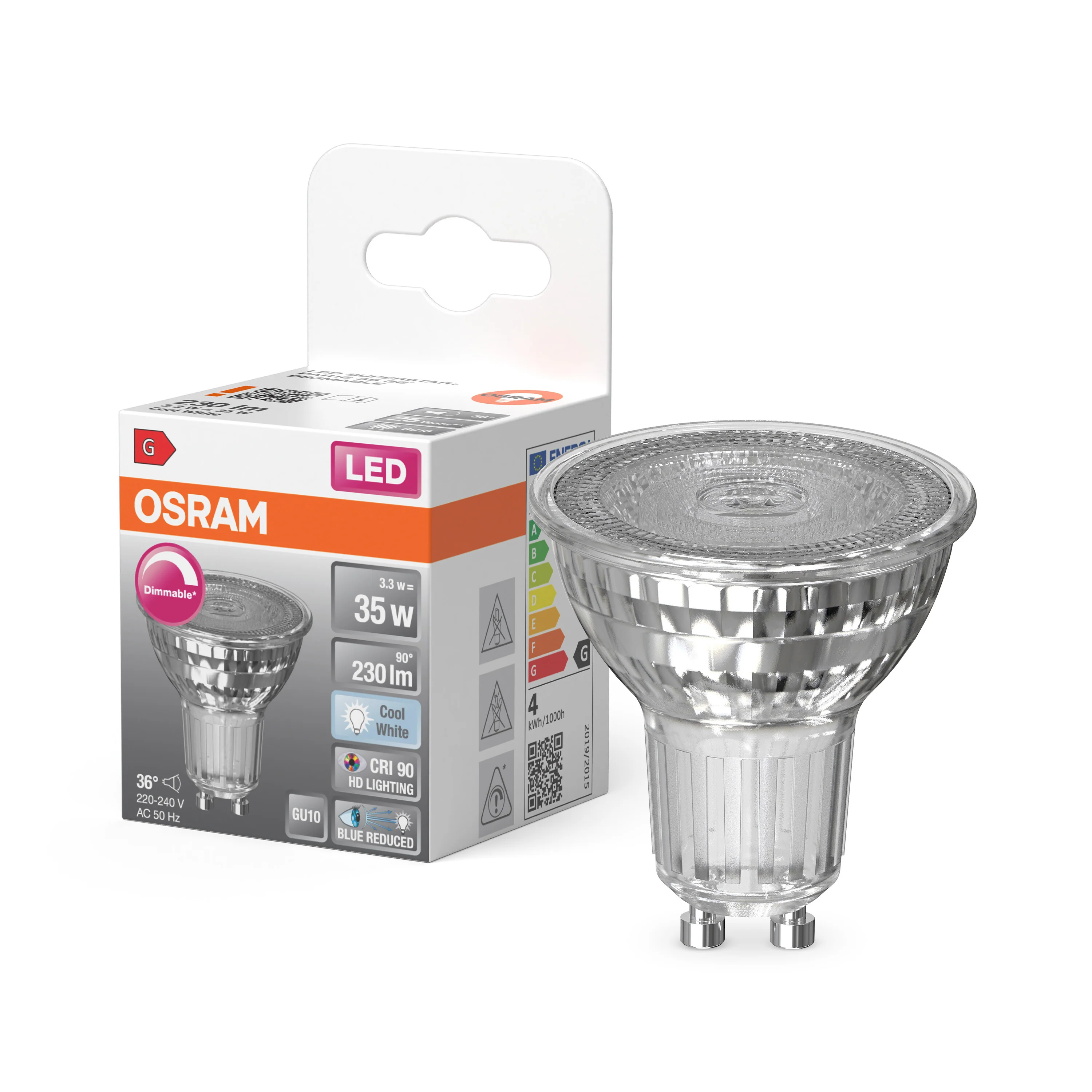 Żarówka LED OSRAM LED Superstar Plus PAR16 35 36° DIM 3.7W 940 GU10 - Image 4