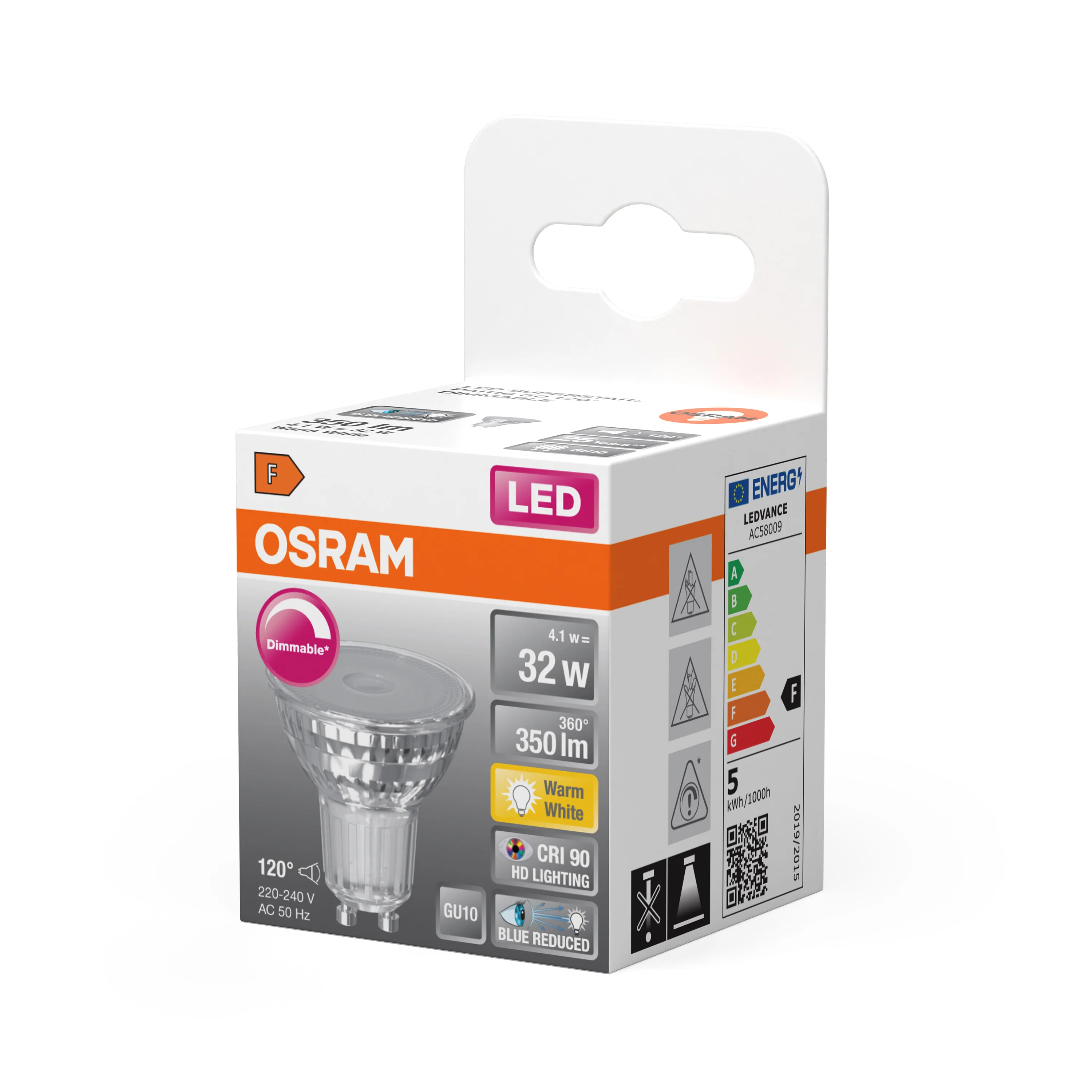 Żarówka LED OSRAM LED Superstar Plus PAR16 50 120° DIM 4.1W 927 GU10 - Image 5