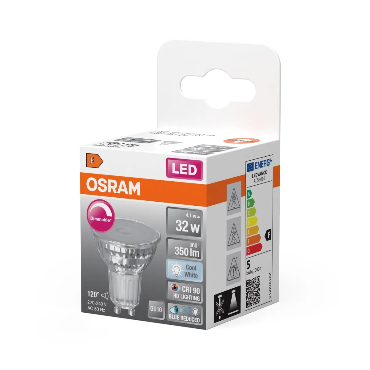 Żarówka LED OSRAM LED Superstar Plus PAR16 50 120° DIM 4.1W 940 GU10 - Image 2