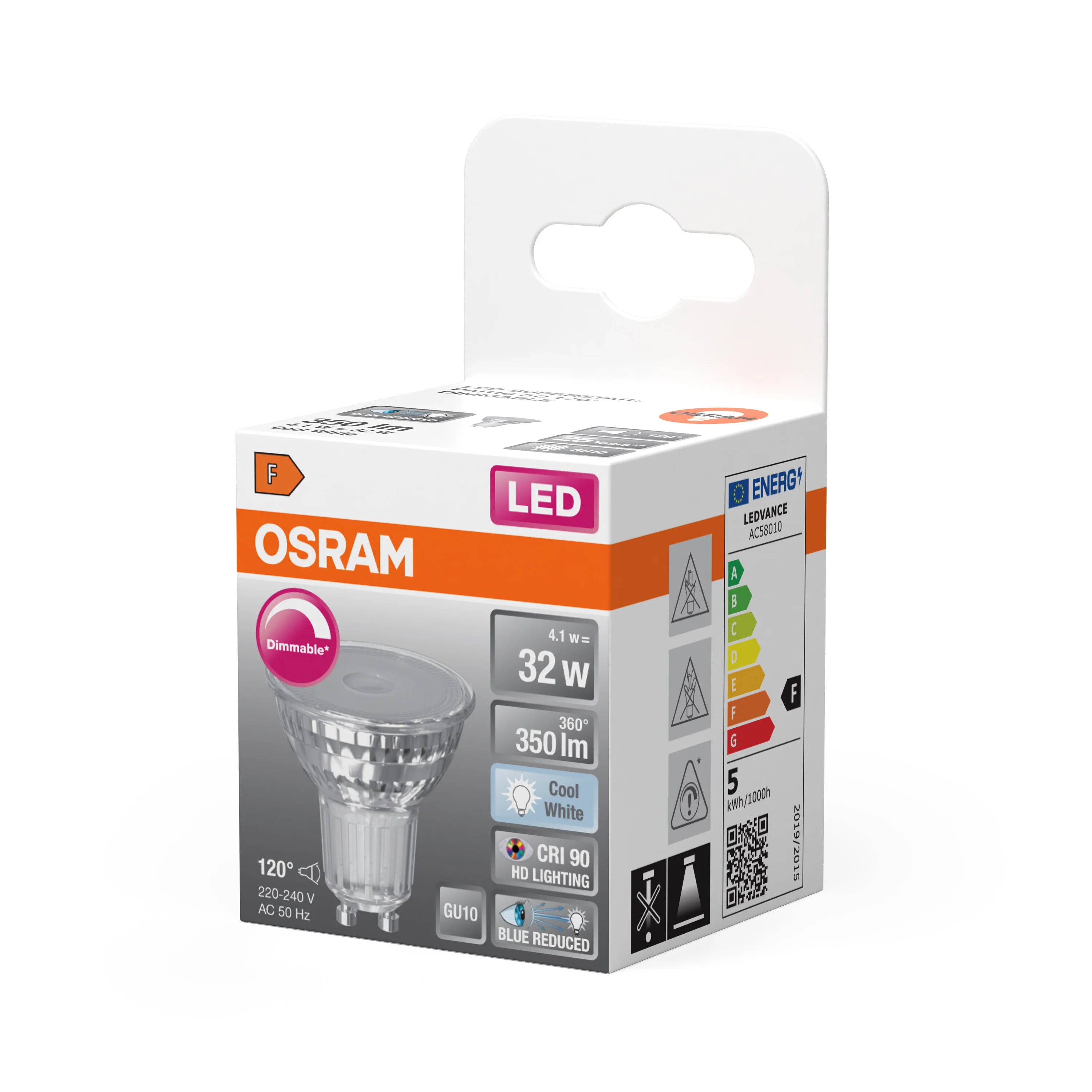 Żarówka LED OSRAM LED Superstar Plus PAR16 50 120° DIM 4.1W 940 GU10 - Image 5