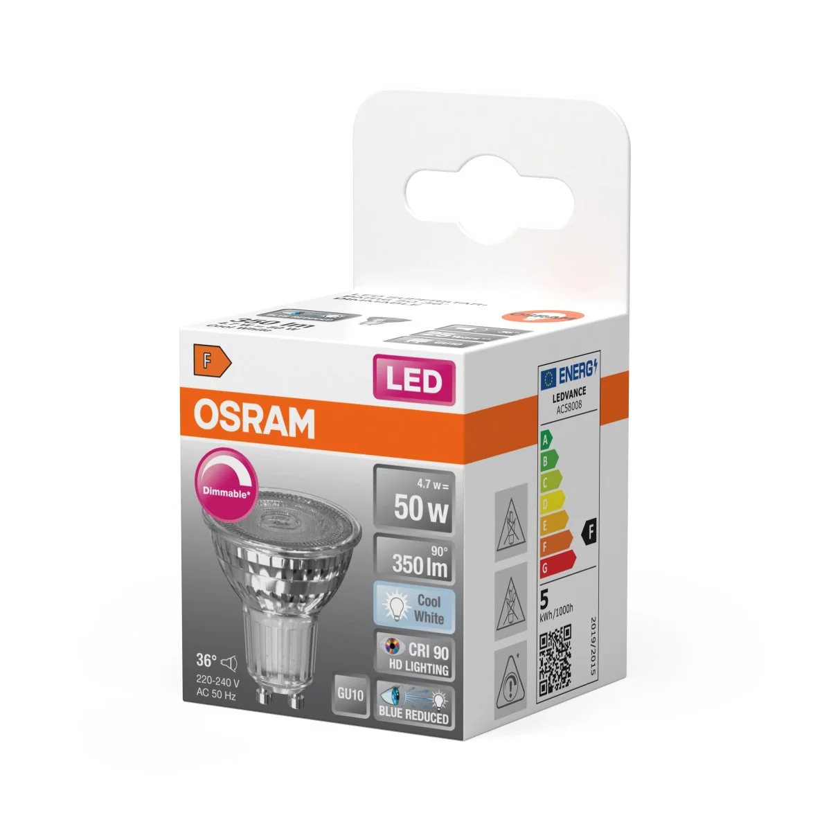Żarówka LED OSRAM LED Superstar Plus PAR16 50 36° DIM 4.7W 940 GU10 - Image 2