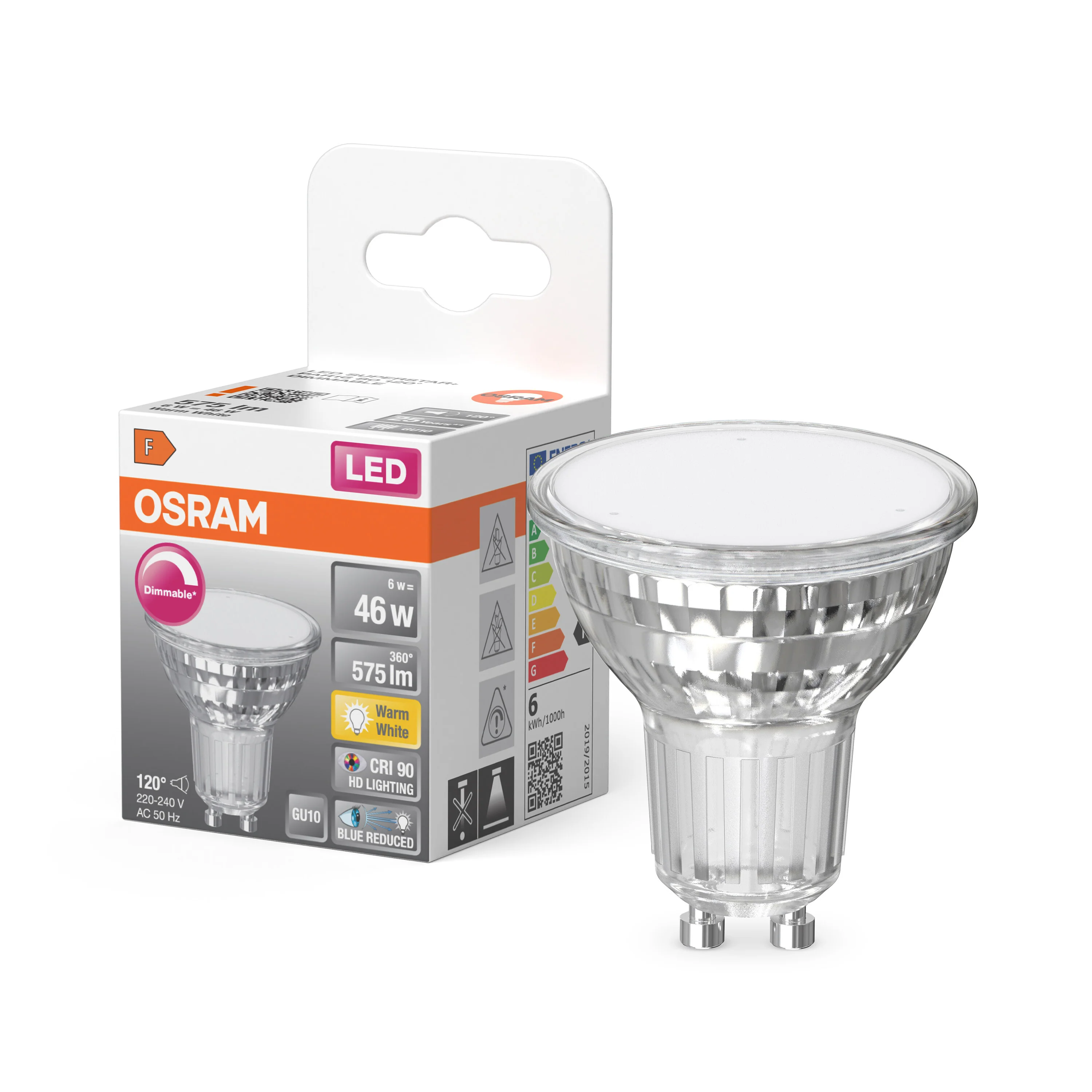 Żarówka LED OSRAM LED Superstar Plus PAR16 80 120° DIM 6W 927 GU10 - Image 4