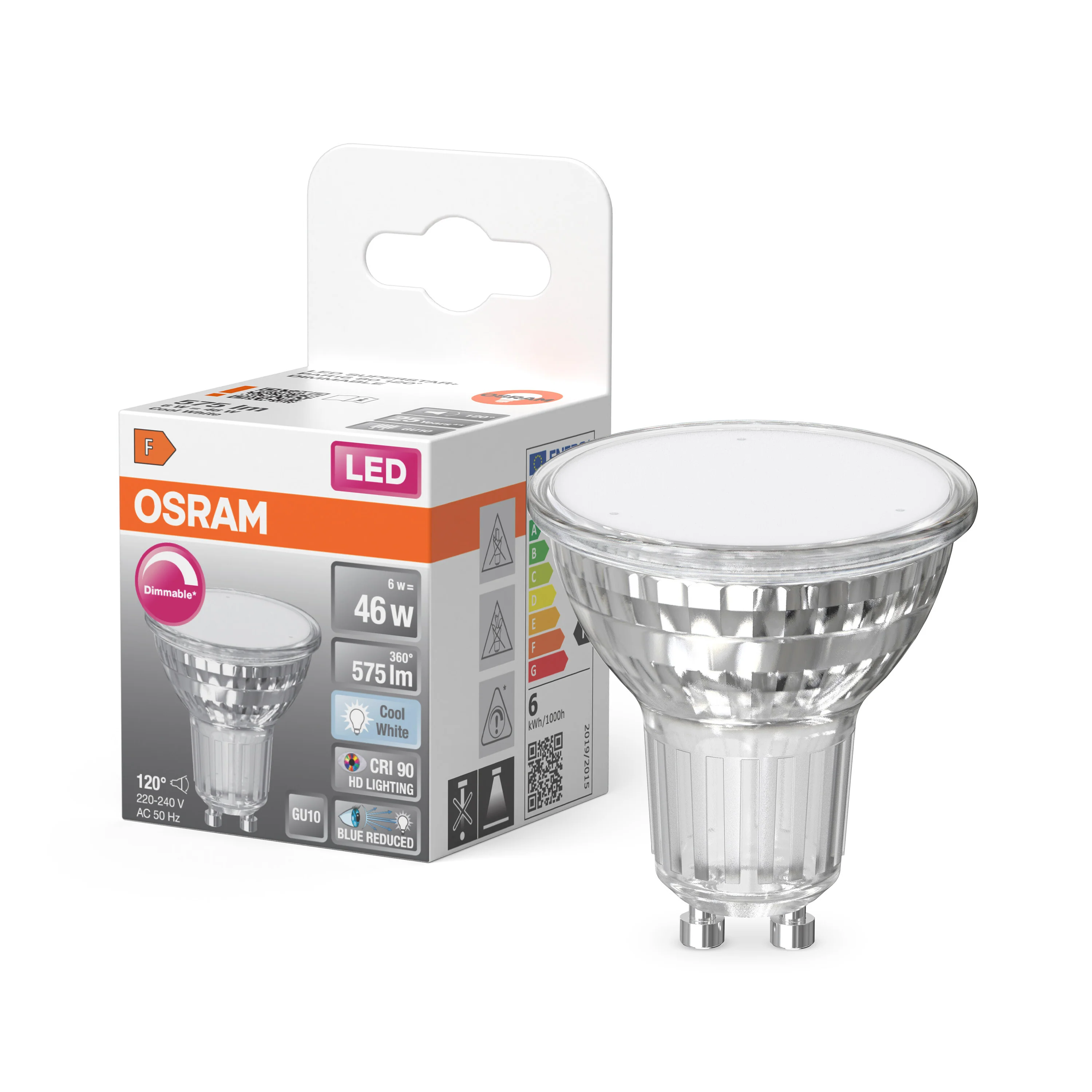 Żarówka LED OSRAM LED Superstar Plus PAR16 80 120° DIM 6W 940 GU10 - Image 4