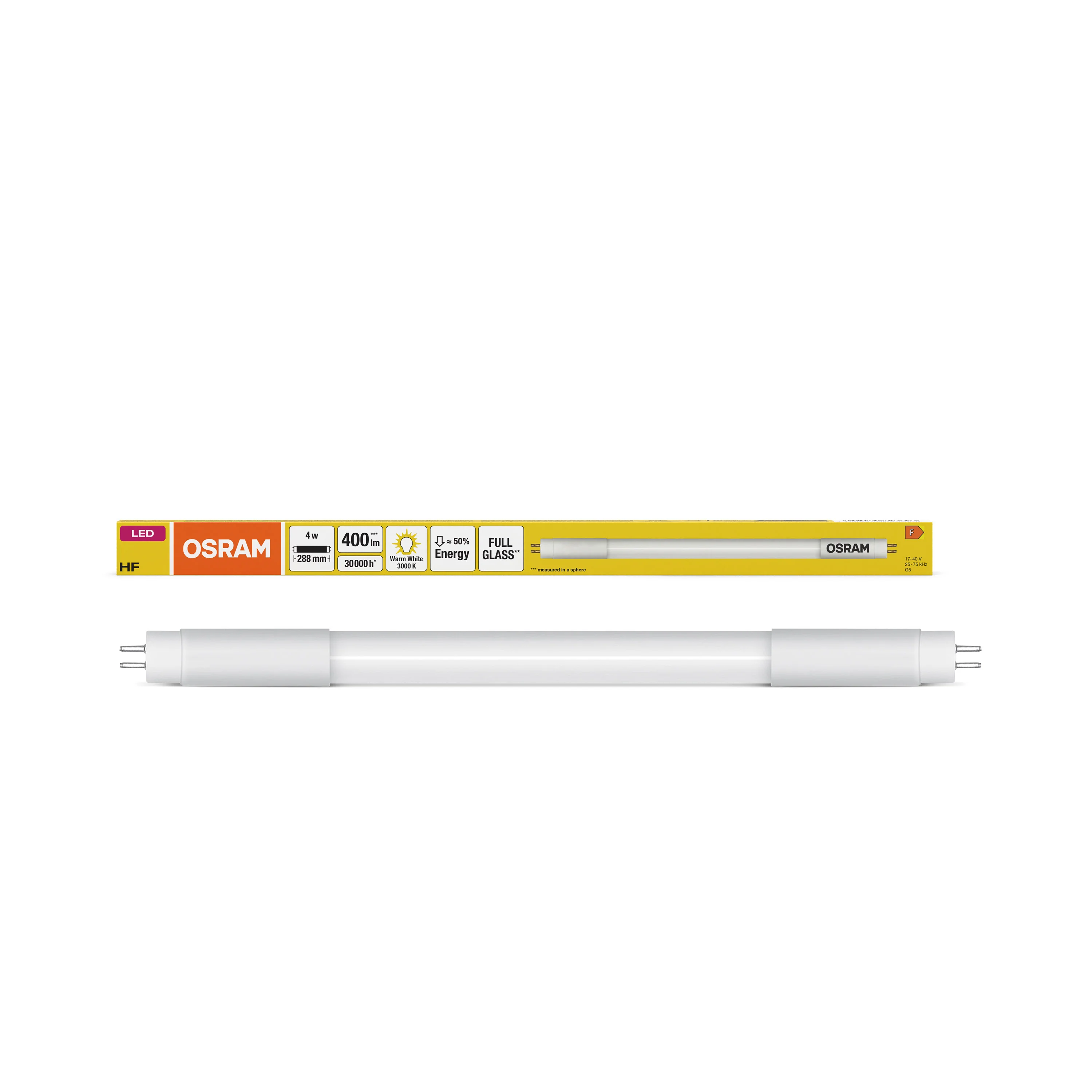 Żarówka LED OSRAM LED TUBE T5 HF L8 SHORT 288 mm 4W 830 - Image 5