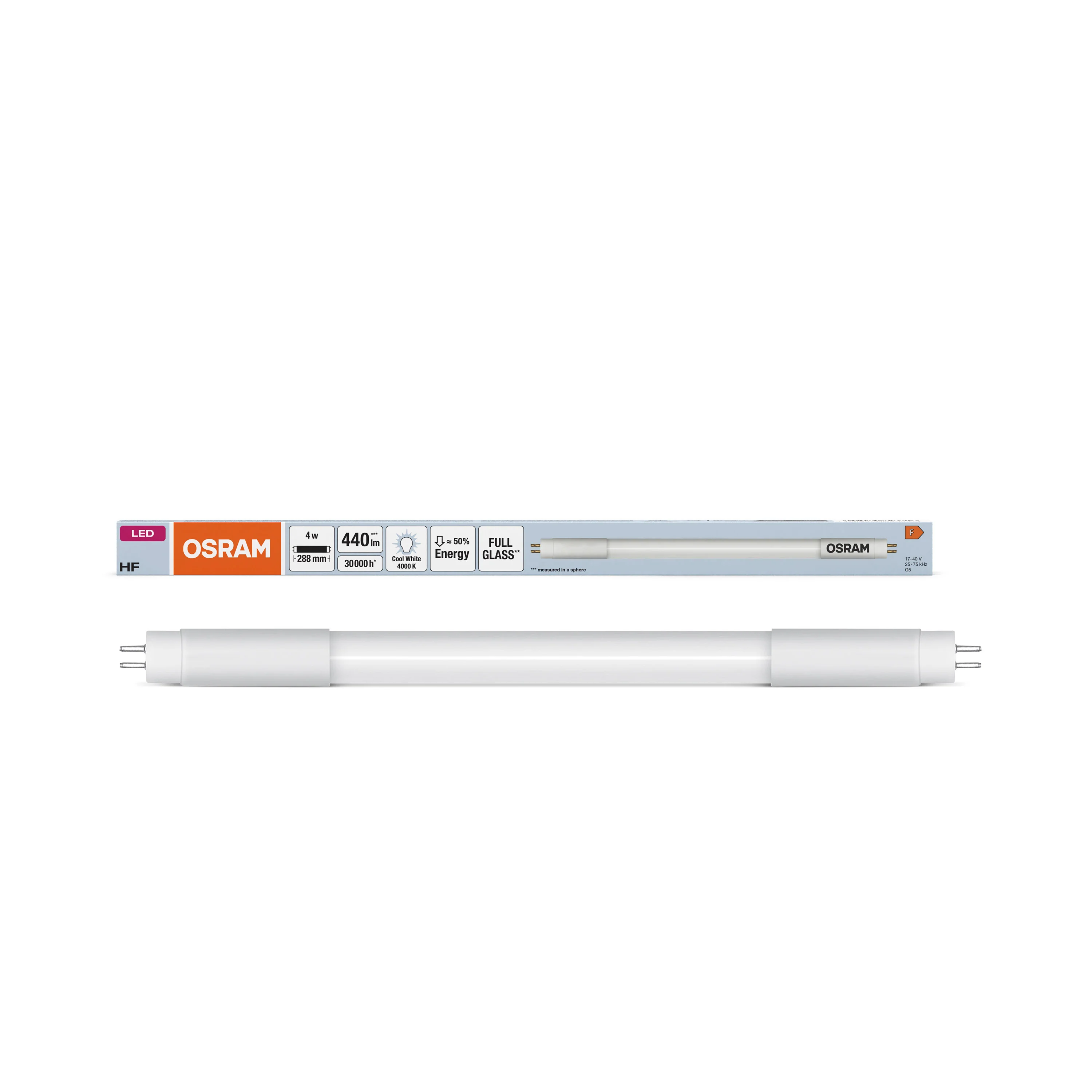 Żarówka LED OSRAM LED TUBE T5 HF L8 SHORT 288 mm 4W 840 - Image 5