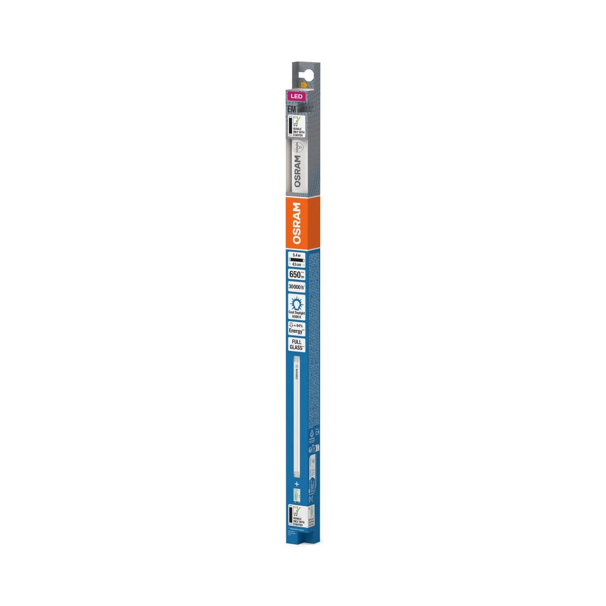 Żarówka LED OSRAM LED TUBE T8 15 EM 438 mm 5.4W 865 - Image 2