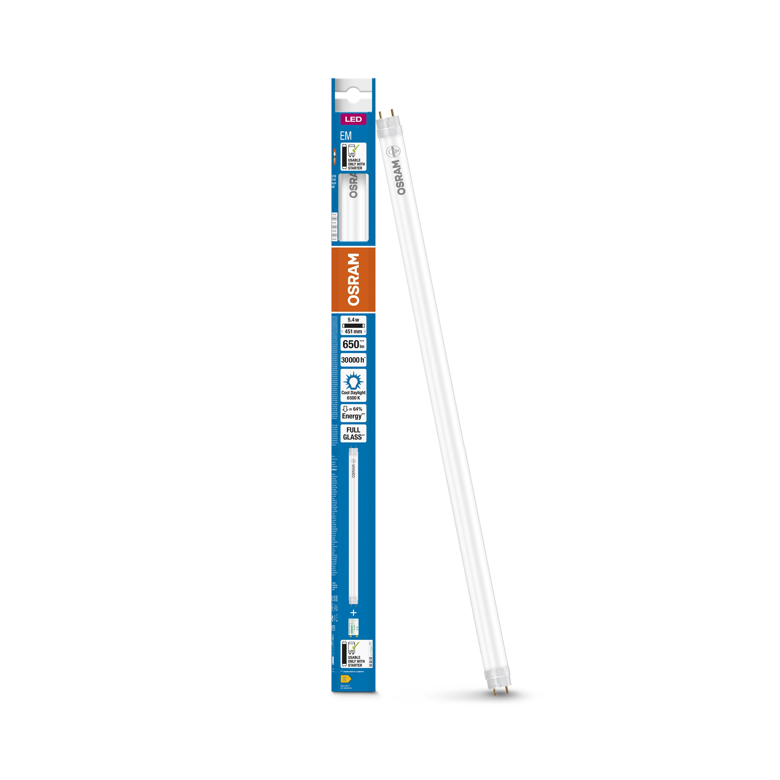 Żarówka LED OSRAM LED TUBE T8 15 EM 438 mm 5.4W 865 - Image 5
