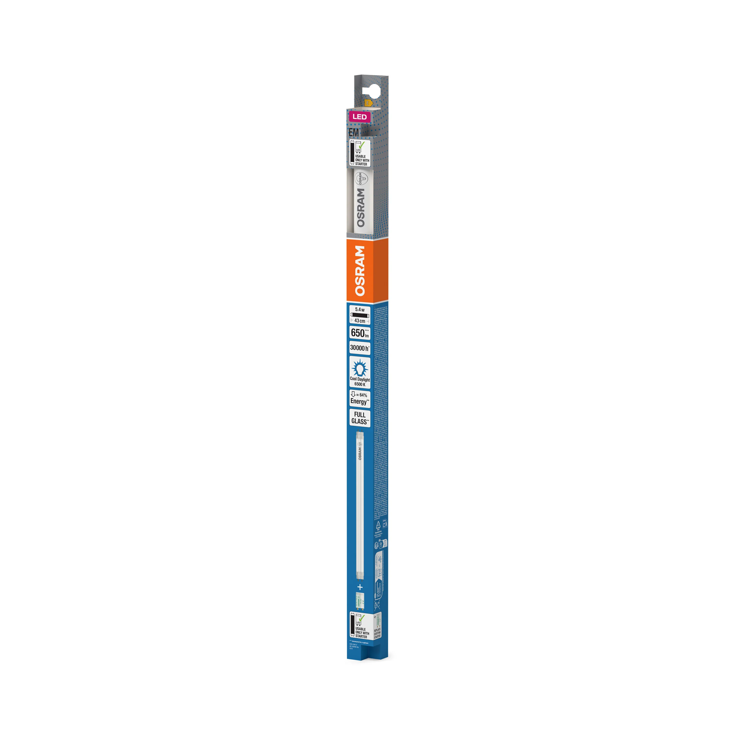 Żarówka LED OSRAM LED TUBE T8 15 EM 438 mm 5.4W 865 - Image 6