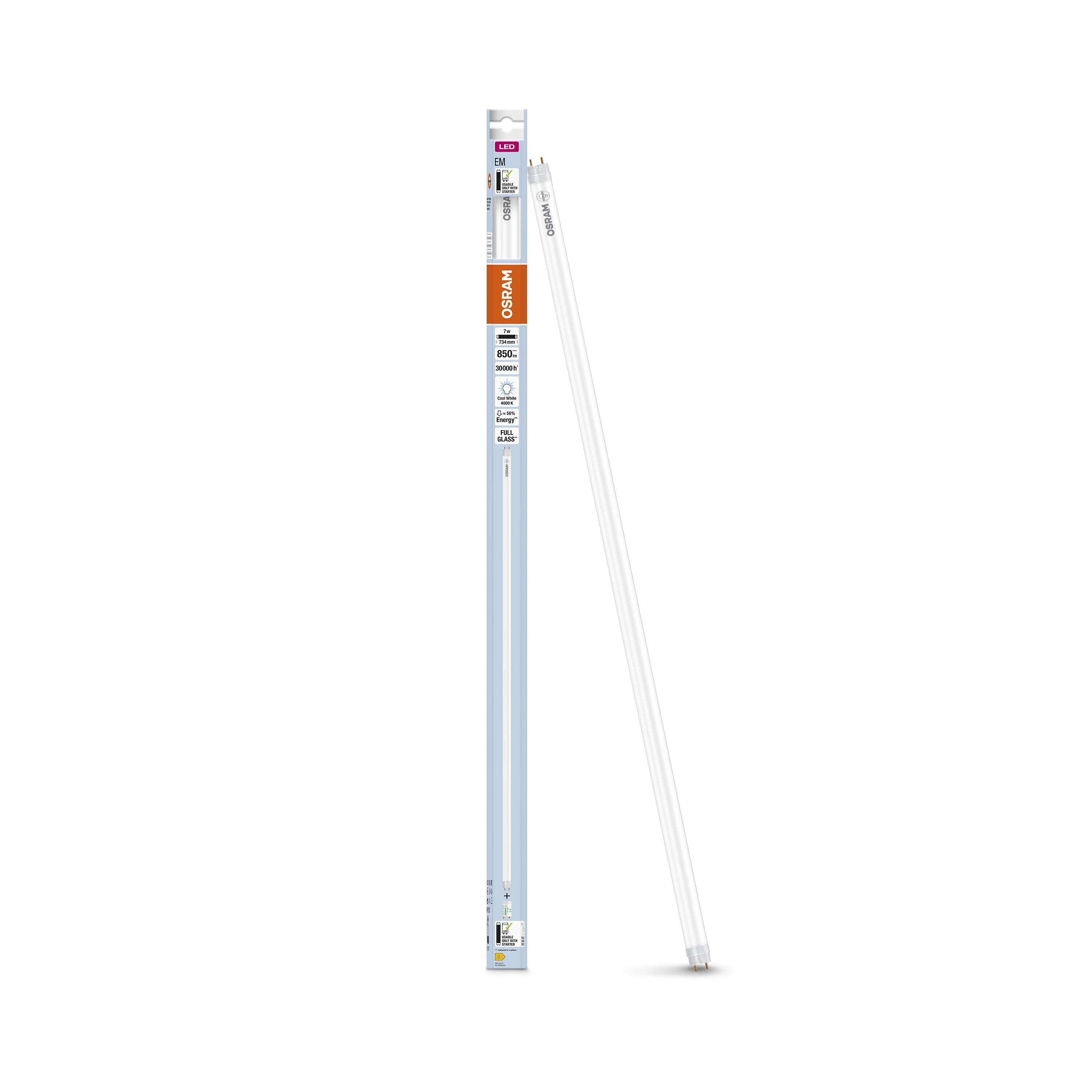Żarówka LED OSRAM LED TUBE T8 16 EM 720 mm 7W 840 - Image 5
