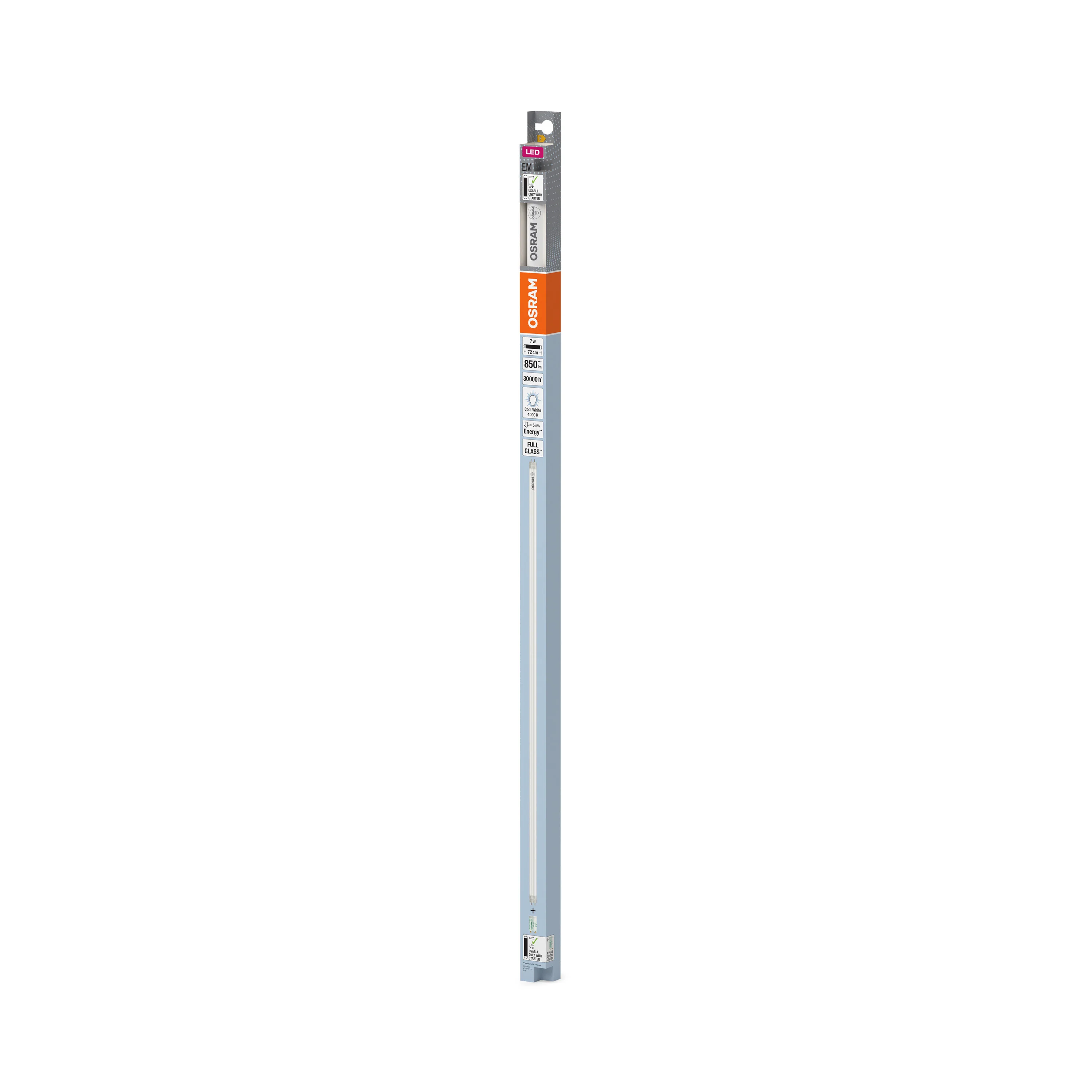 Żarówka LED OSRAM LED TUBE T8 16 EM 720 mm 7W 840 - Image 6