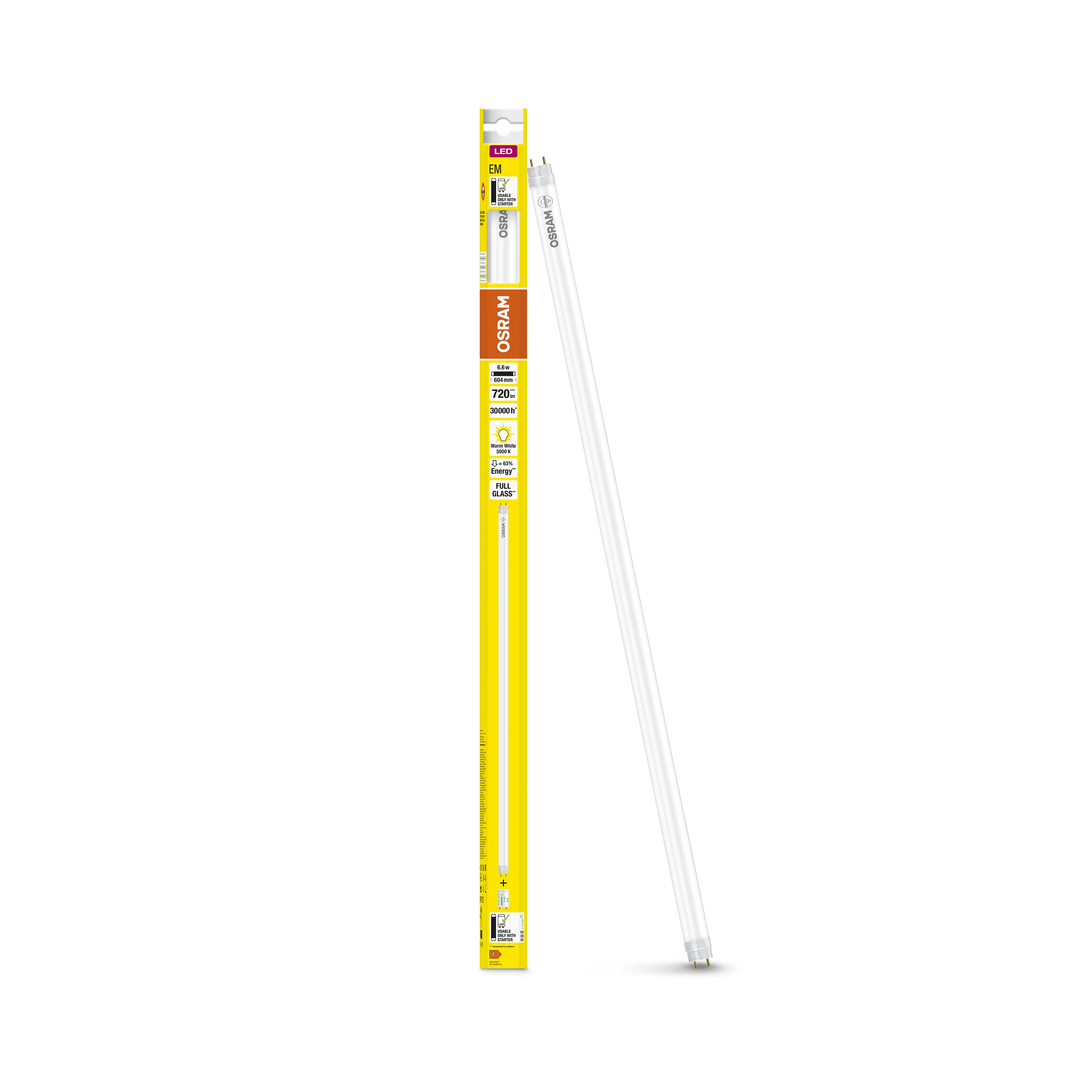Żarówka LED OSRAM LED TUBE T8 18 EM 600 mm 6.6W 830 - Image 5