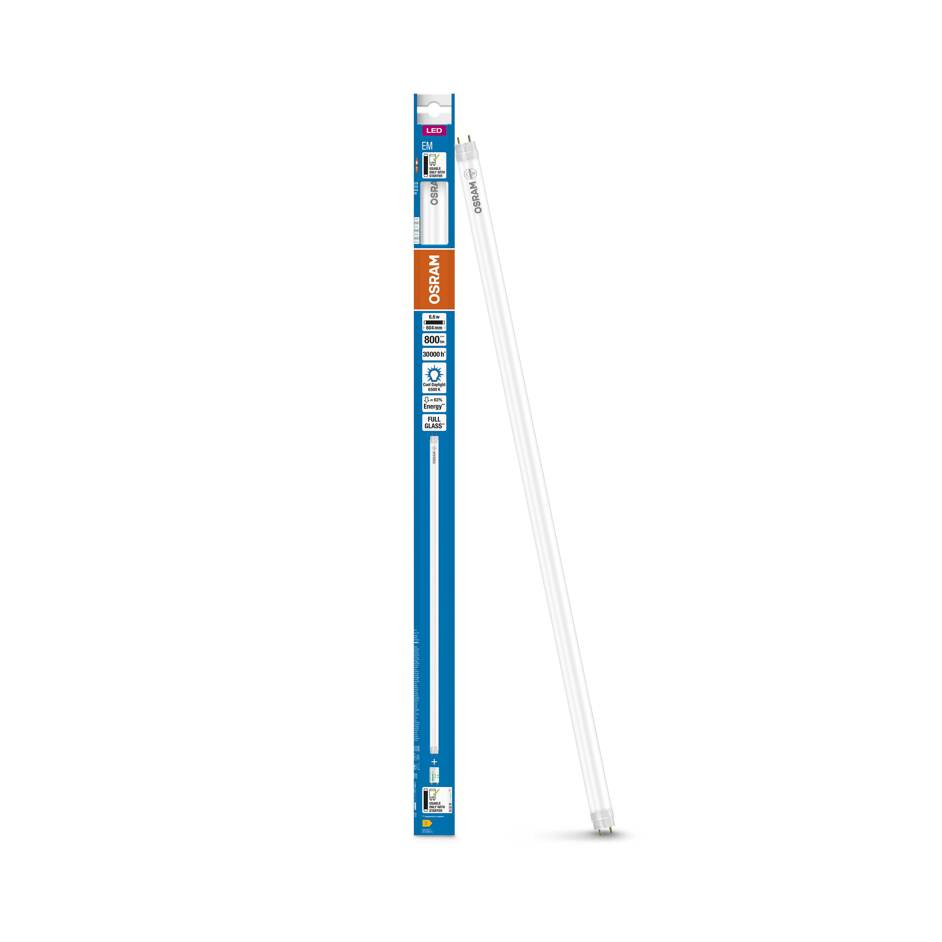 Żarówka LED OSRAM LED TUBE T8 18 EM 600 mm 6.6W 865 - Image 5
