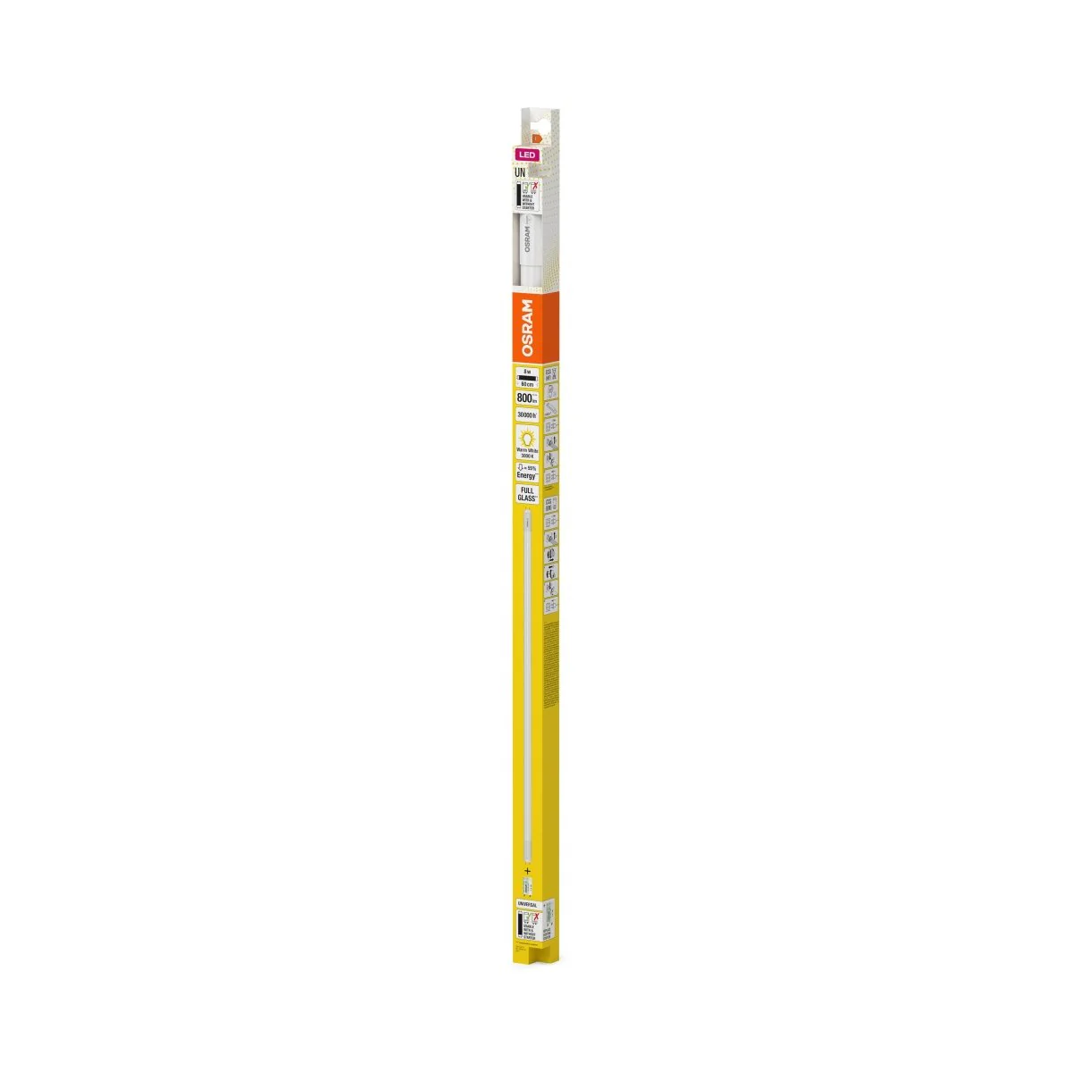 Żarówka LED OSRAM LED TUBE T8 18 UNIVERSAL 600 mm 8W 830 - Image 2