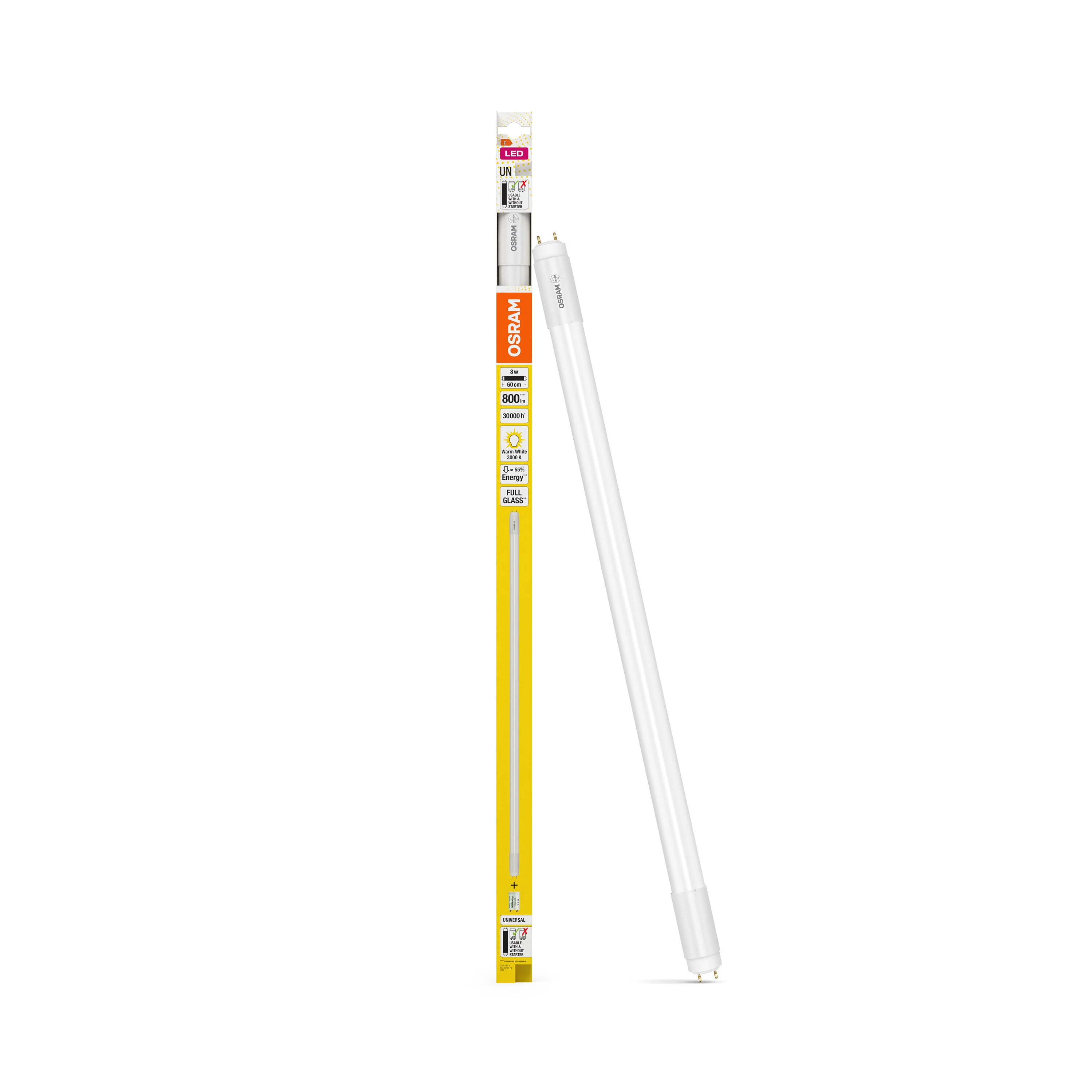 Żarówka LED OSRAM LED TUBE T8 18 UNIVERSAL 600 mm 8W 830 - Image 5
