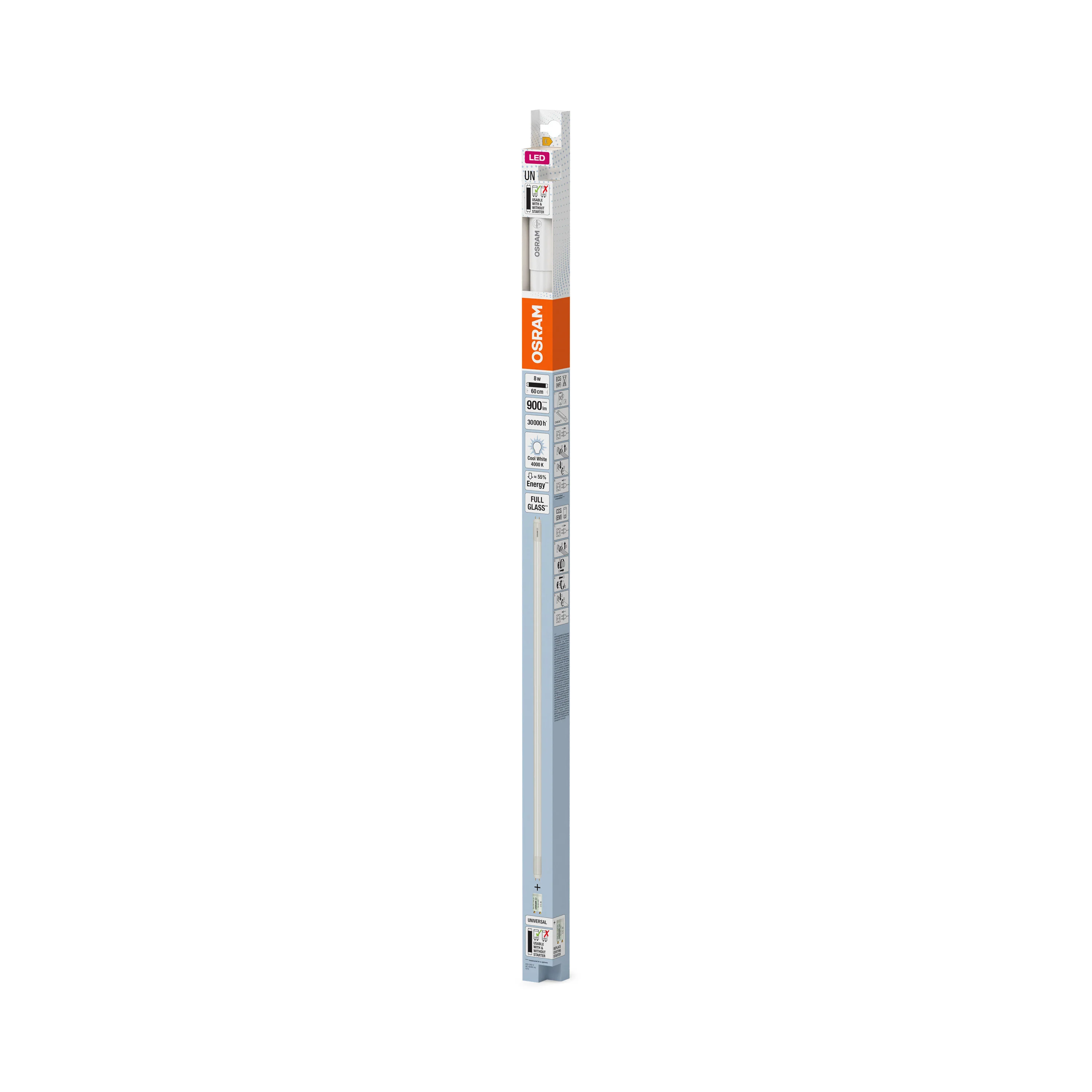 Żarówka LED OSRAM LED TUBE T8 18 UNIVERSAL 600 mm 8W 840 - Image 6