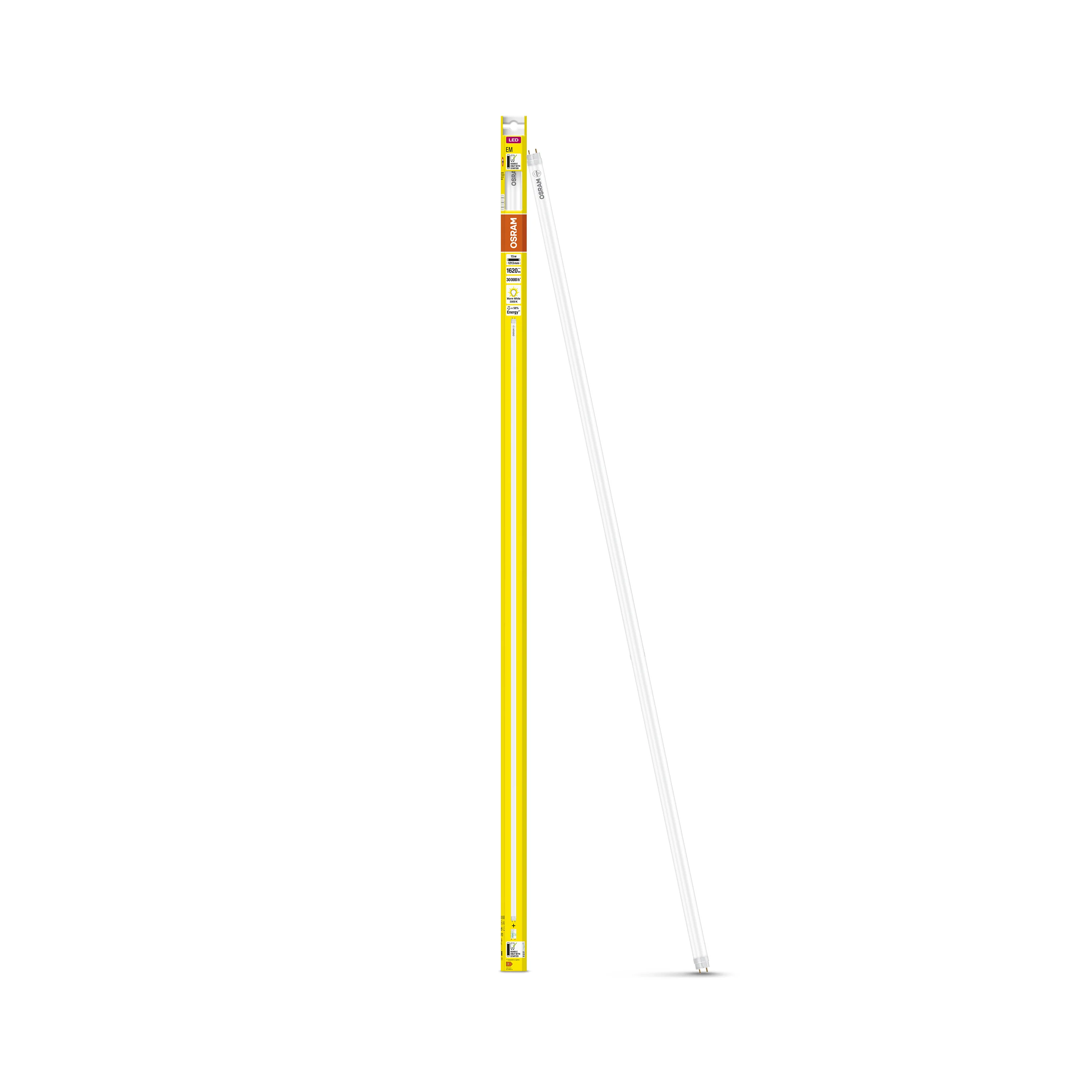 Żarówka LED OSRAM LED TUBE T8 36 EM PLASTIC 1200 mm 15W 830 - Image 4